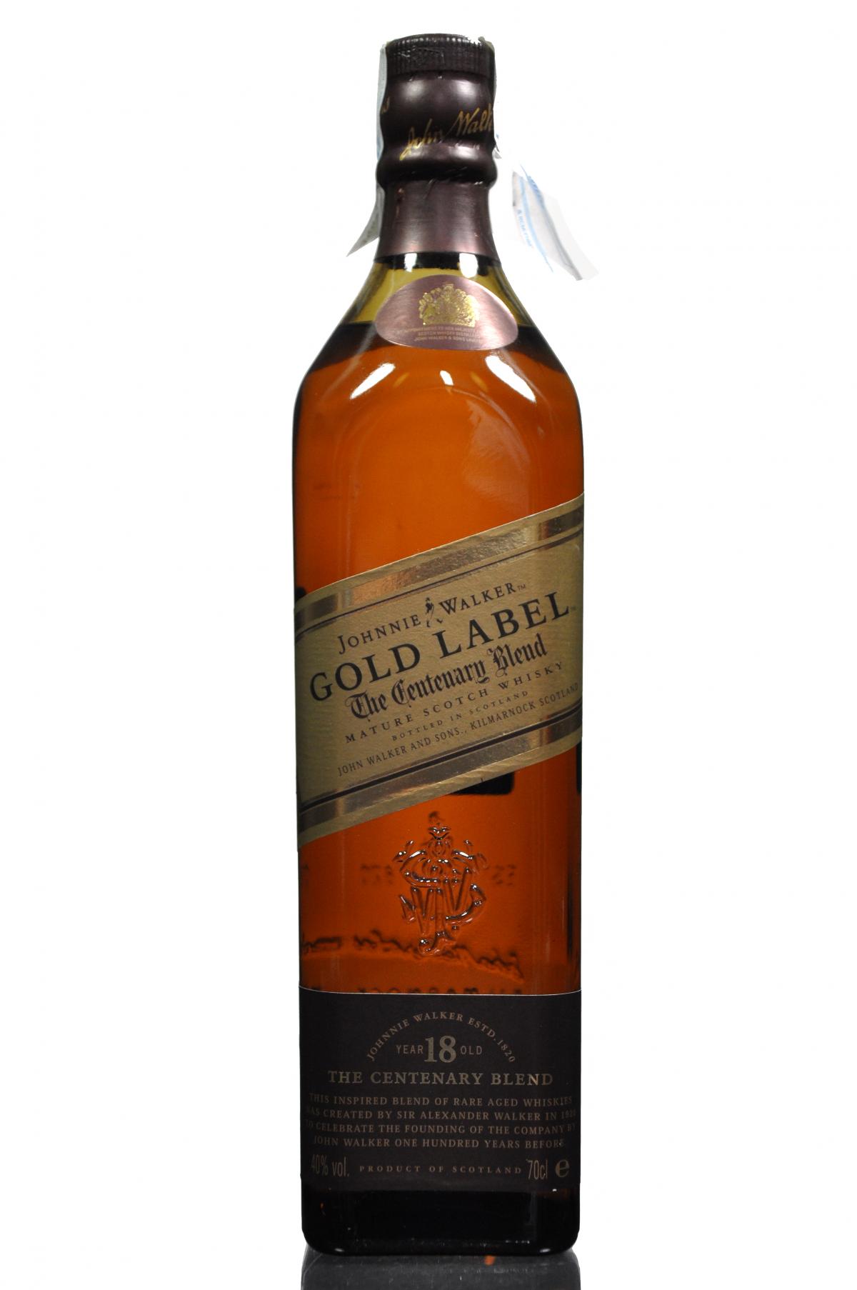 Johnnie Walker 18 Year Old - Gold Label - The Centenary Blend