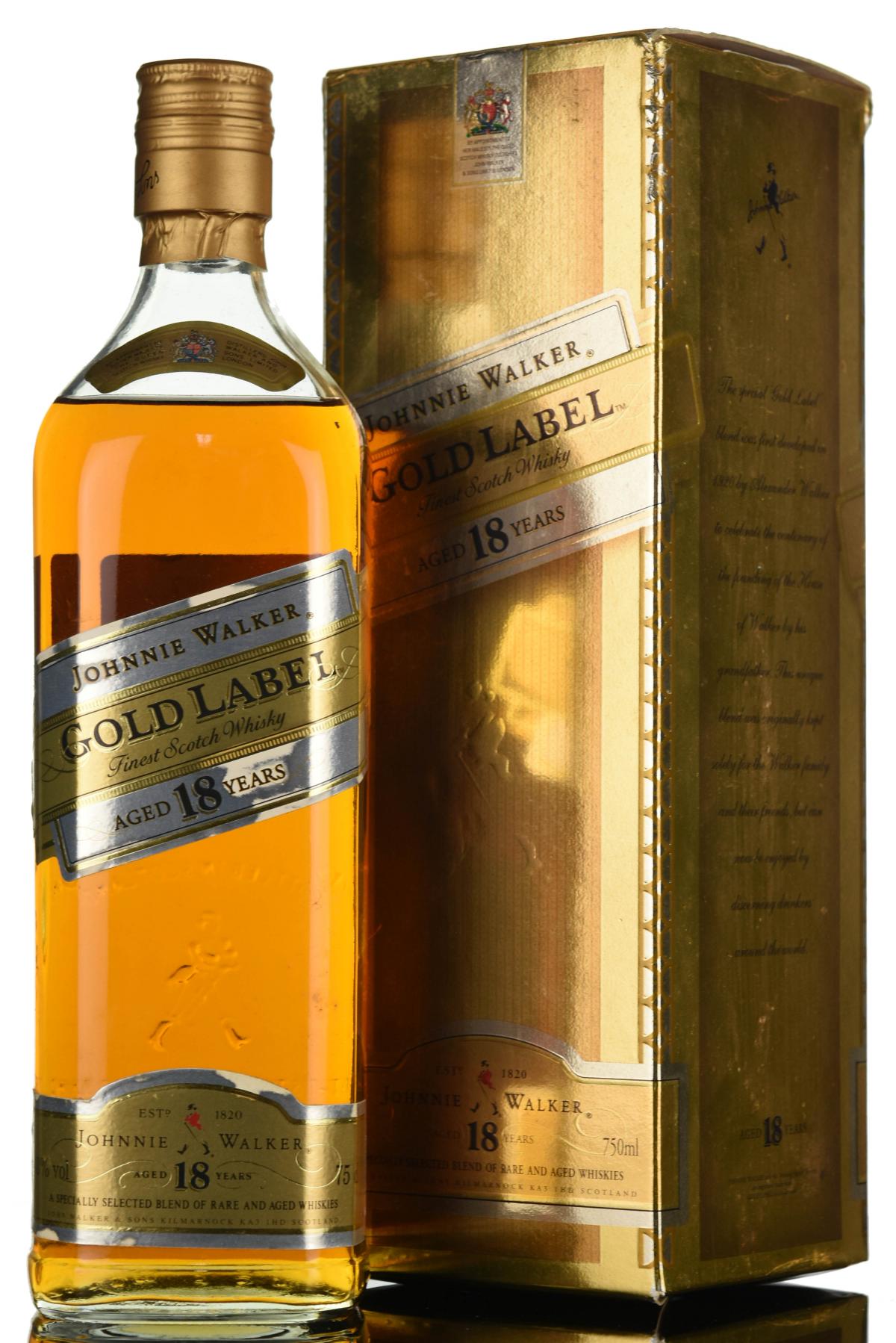 Johnnie Walker 18 Year Old - Gold Label