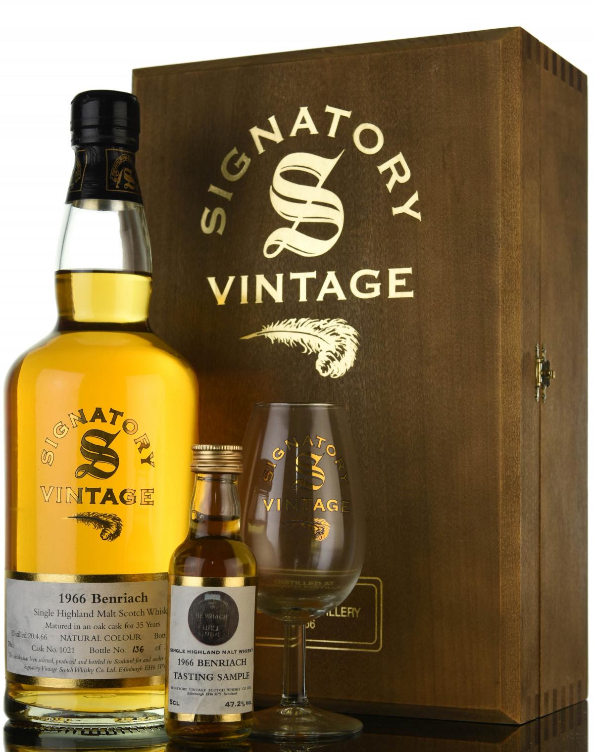 Benriach 1966-2001 - 35 Year Old - Signatory Vintage - Presentation Set