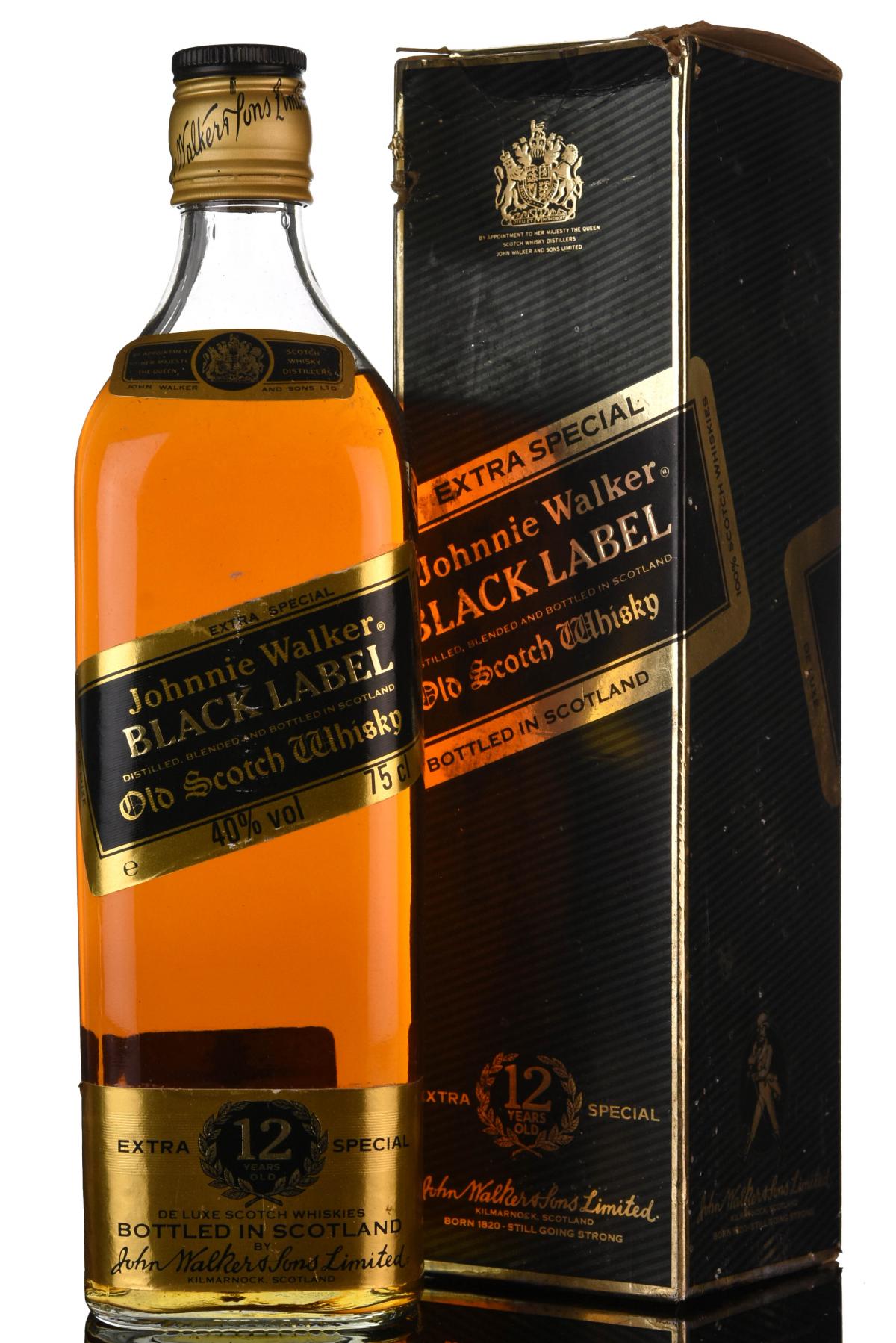 Johnnie Walker 12 Year Old - Black Label - 1980s