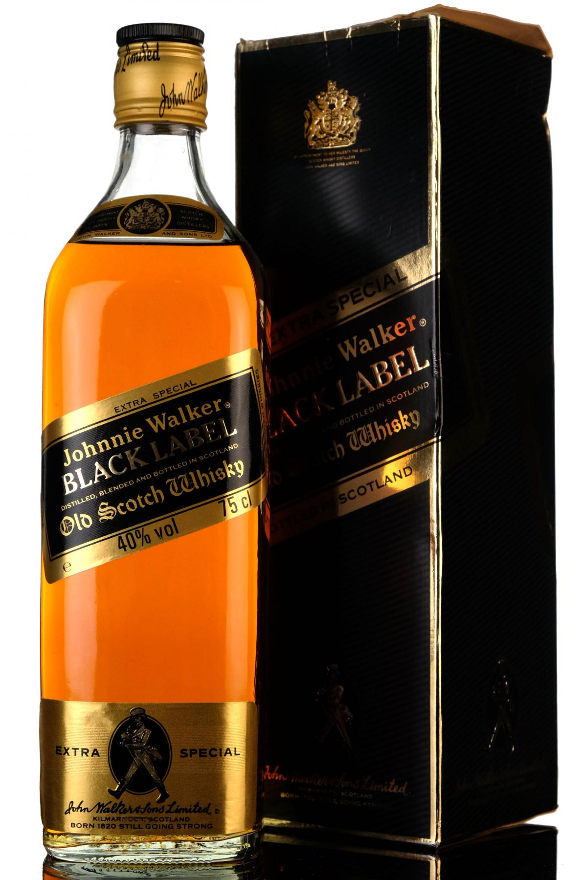 Johnnie Walker 12 Year Old - Black Label - 1980s