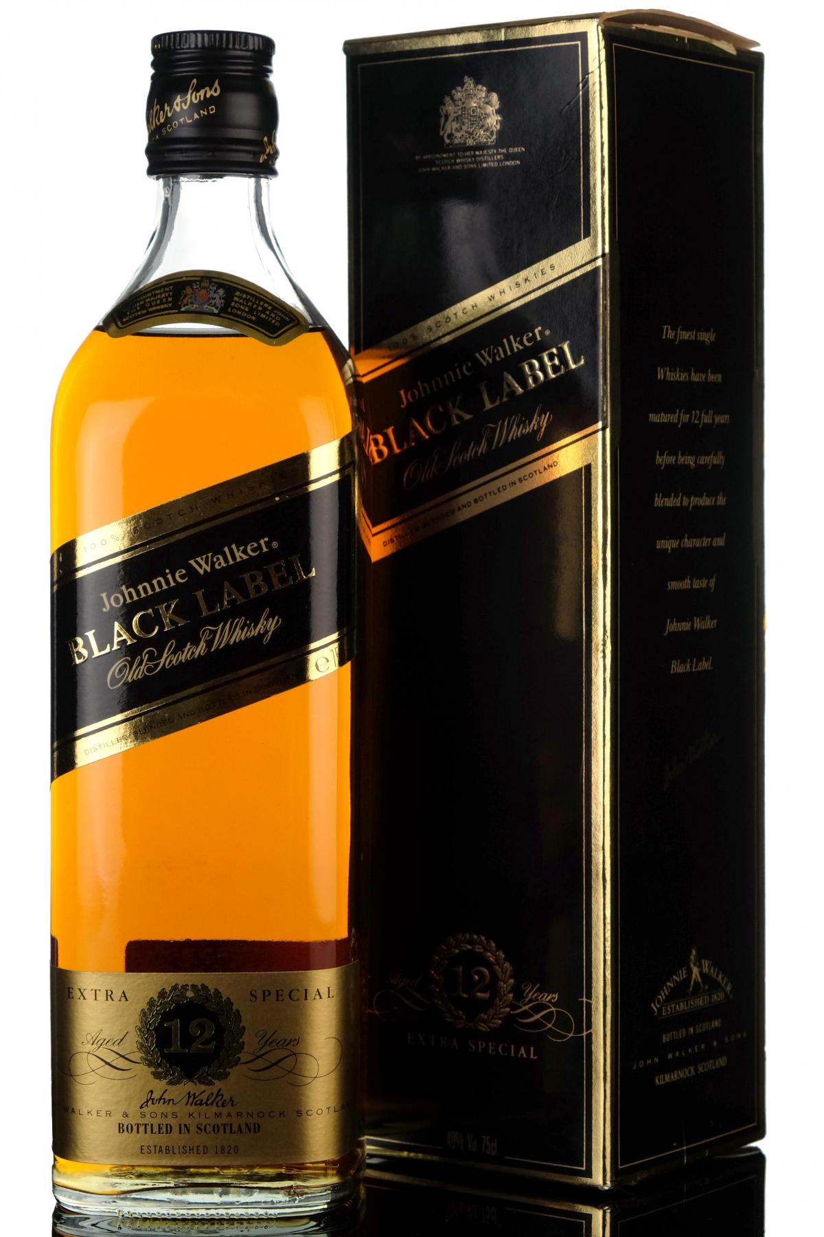 Johnnie Walker 12 Year Old - Black Label - 1980s