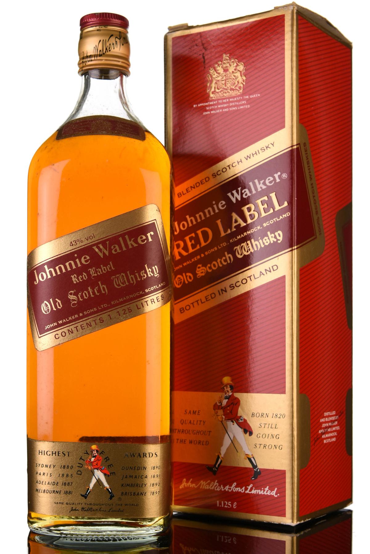 Johnnie Walker Red Label - 1980s - 1.125 Litres