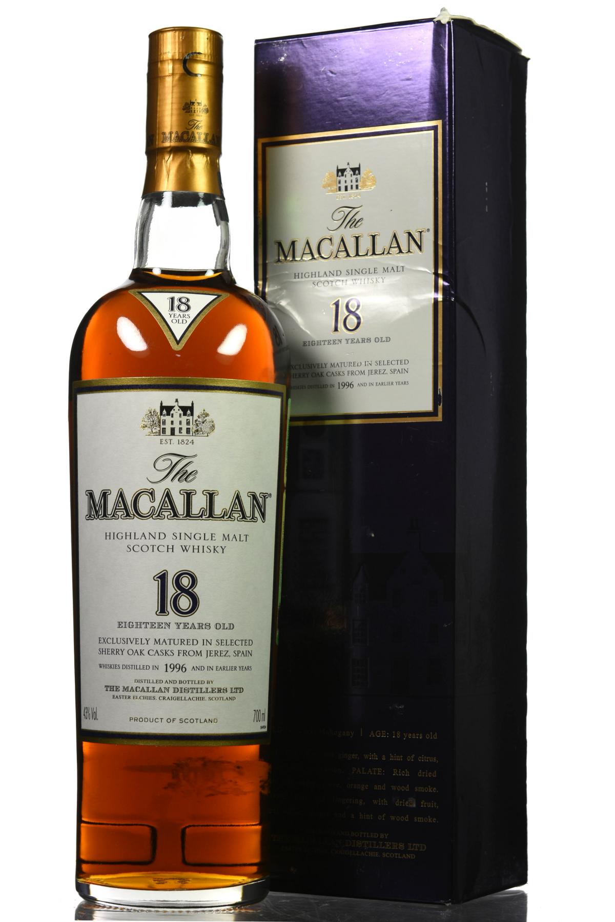 Macallan 1996 - 18 Year Old