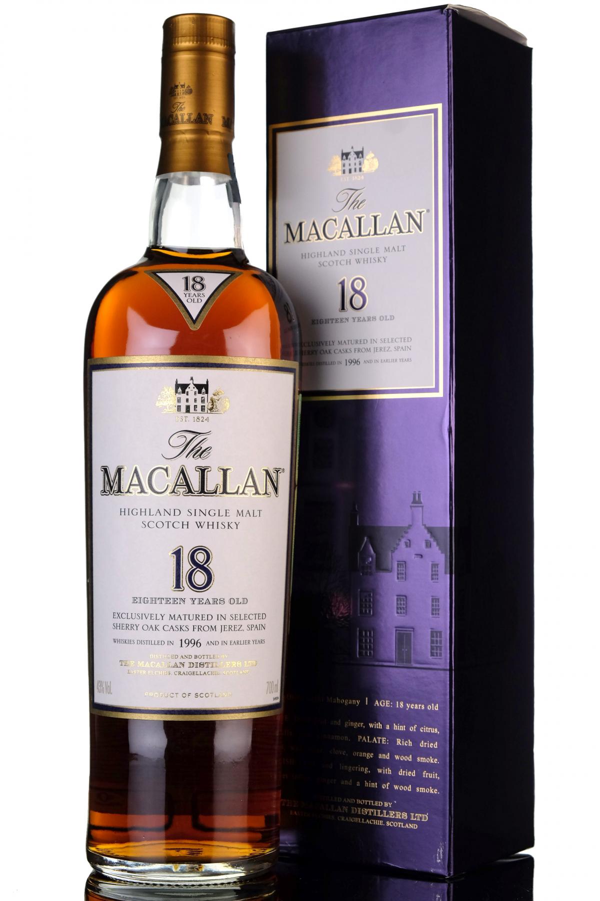Macallan 1996 - 18 Year Old