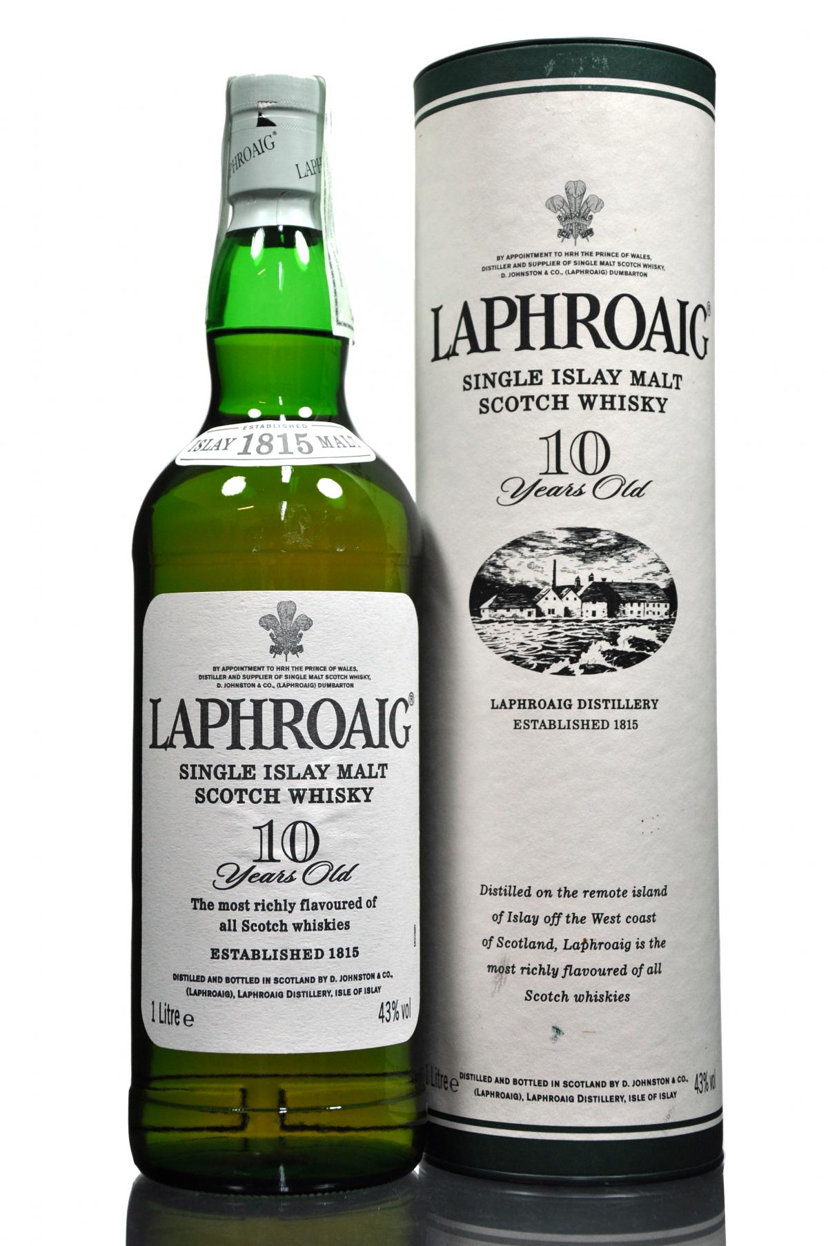 Laphroaig 10 Year Old - 1 Litre