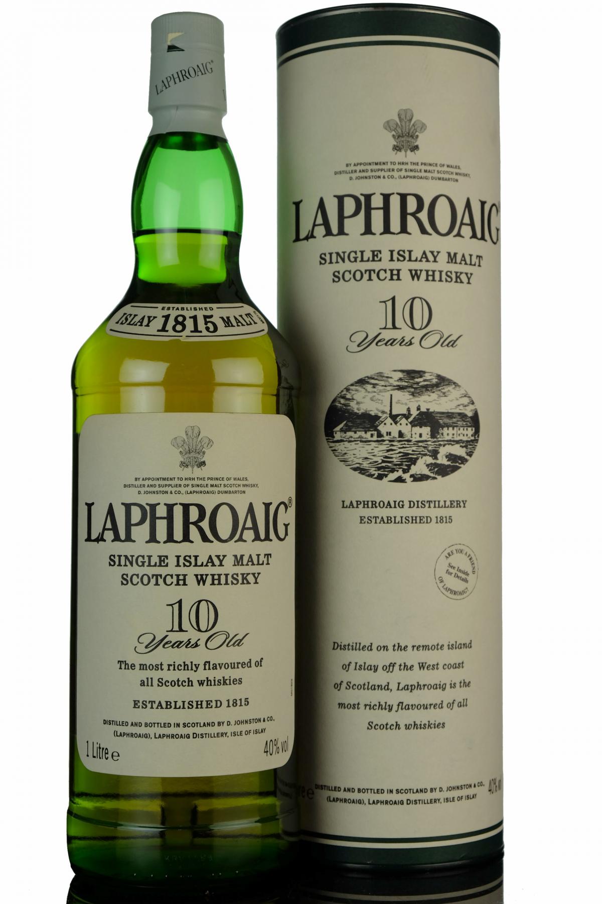 Laphroaig 10 Year Old - 1 Litre