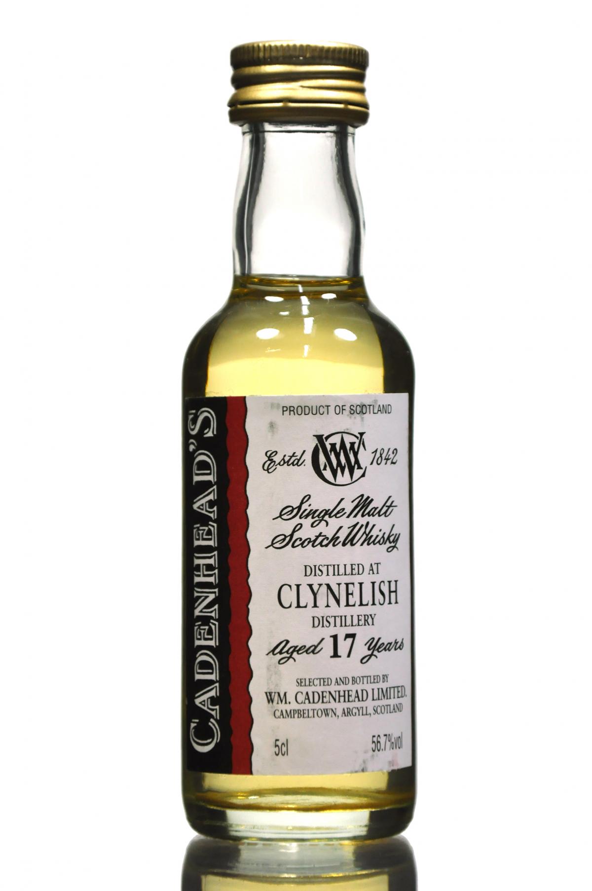Clynelish 17 Year Old - Cadenhead Miniature