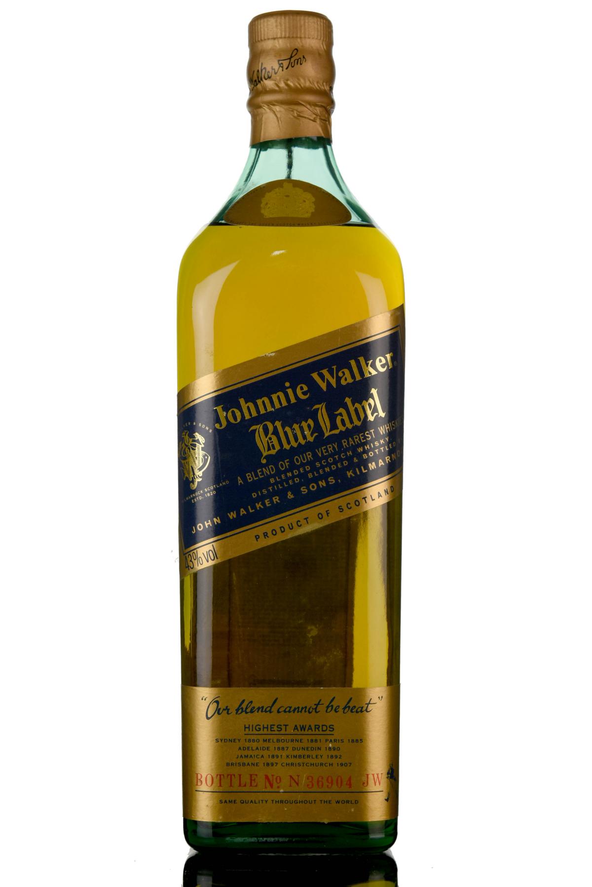 Johnnie Walker Blue Label 1980s
