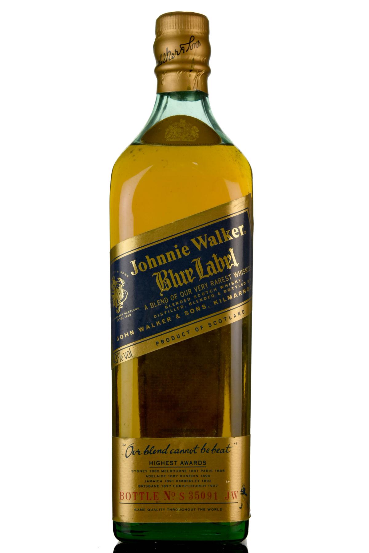 Johnnie Walker Blue Label 1980s