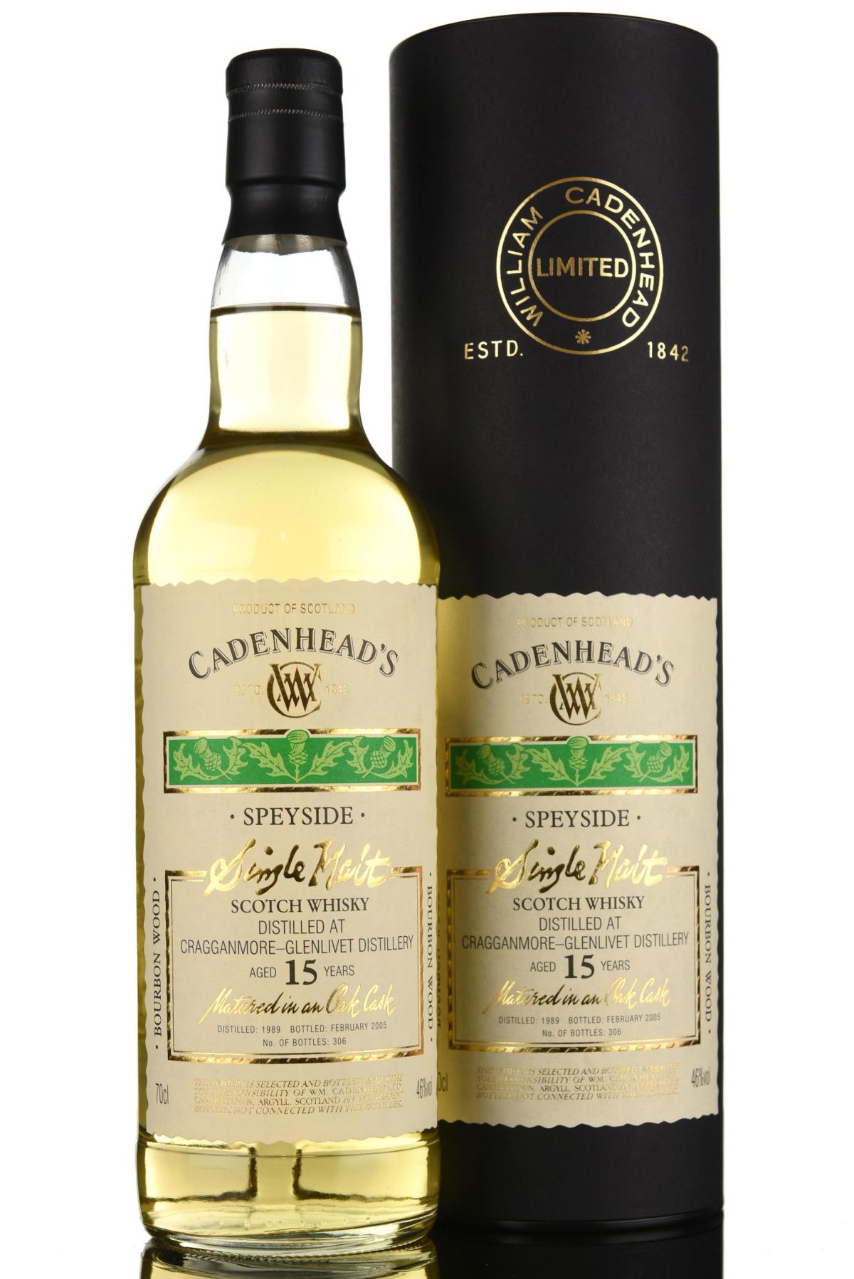 Cragganmore-Glenlivet 1989-2005 - 15 Year Old - Cadenheads Authentic Collection