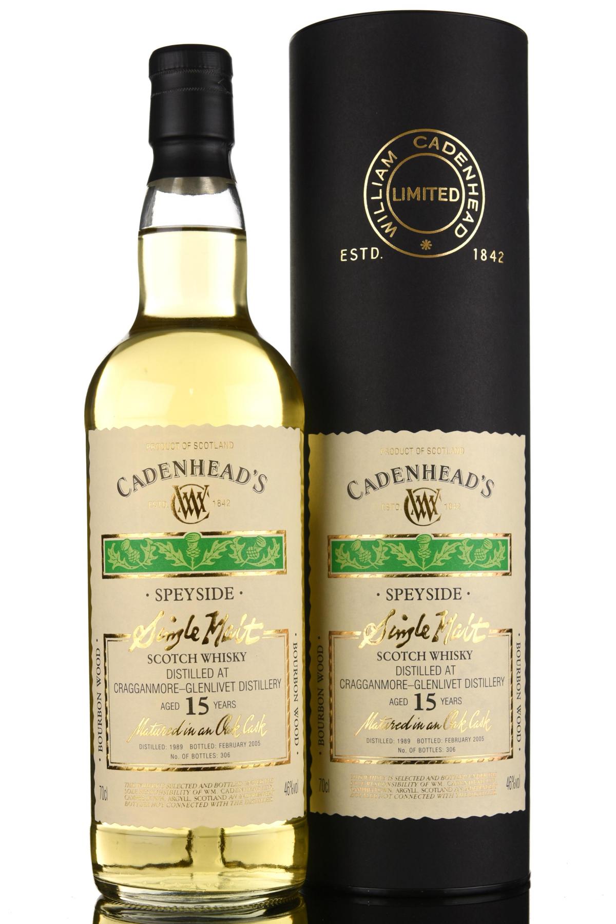 Cragganmore-Glenlivet 1989-2005 - 15 Year Old - Cadenheads Authentic Collection