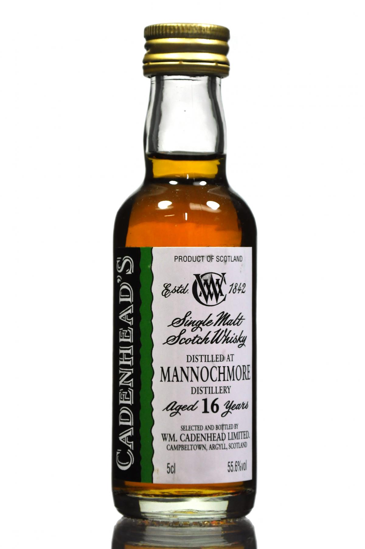 Mannochmore 16 Year Old - Cadenhead Miniature