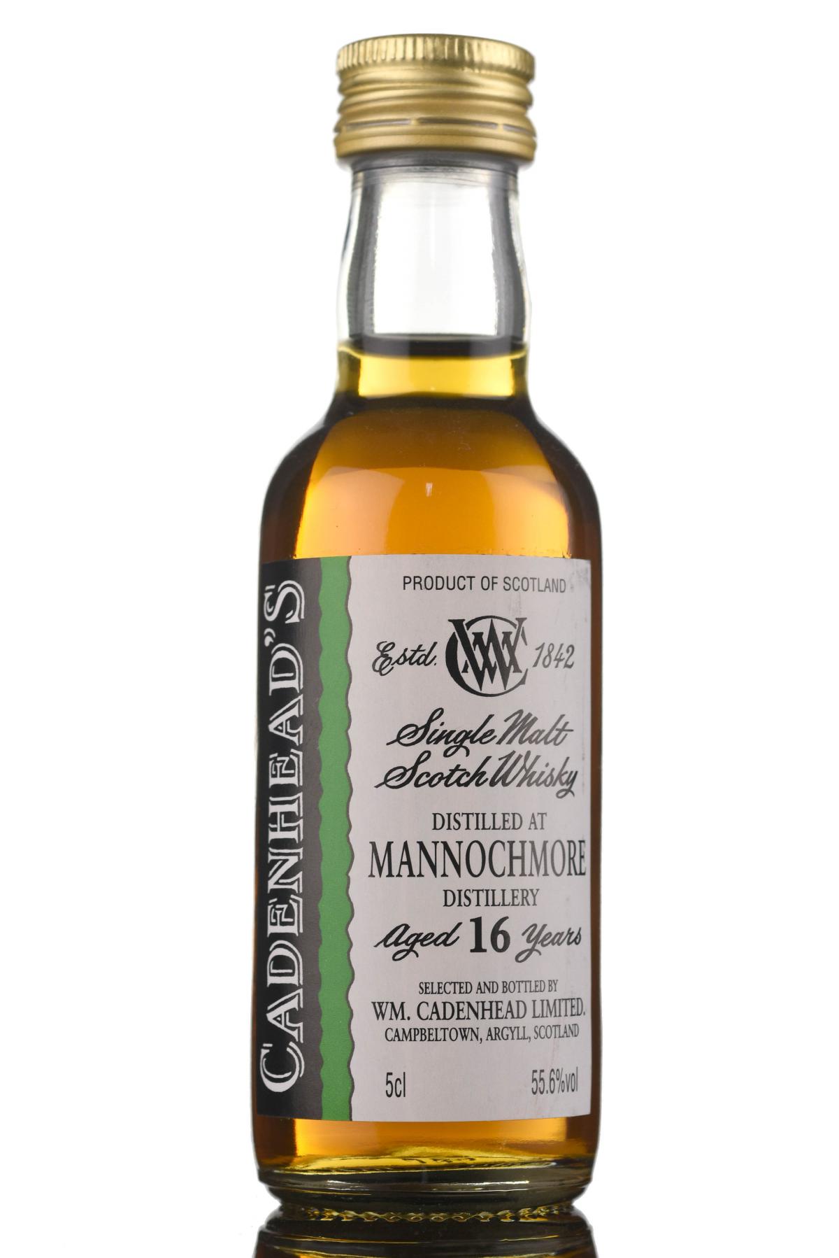 Mannochmore 16 Year Old - Cadenhead Miniature