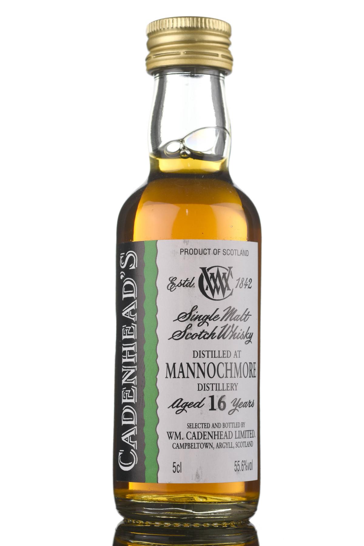 Mannochmore 16 Year Old - Cadenhead Miniature