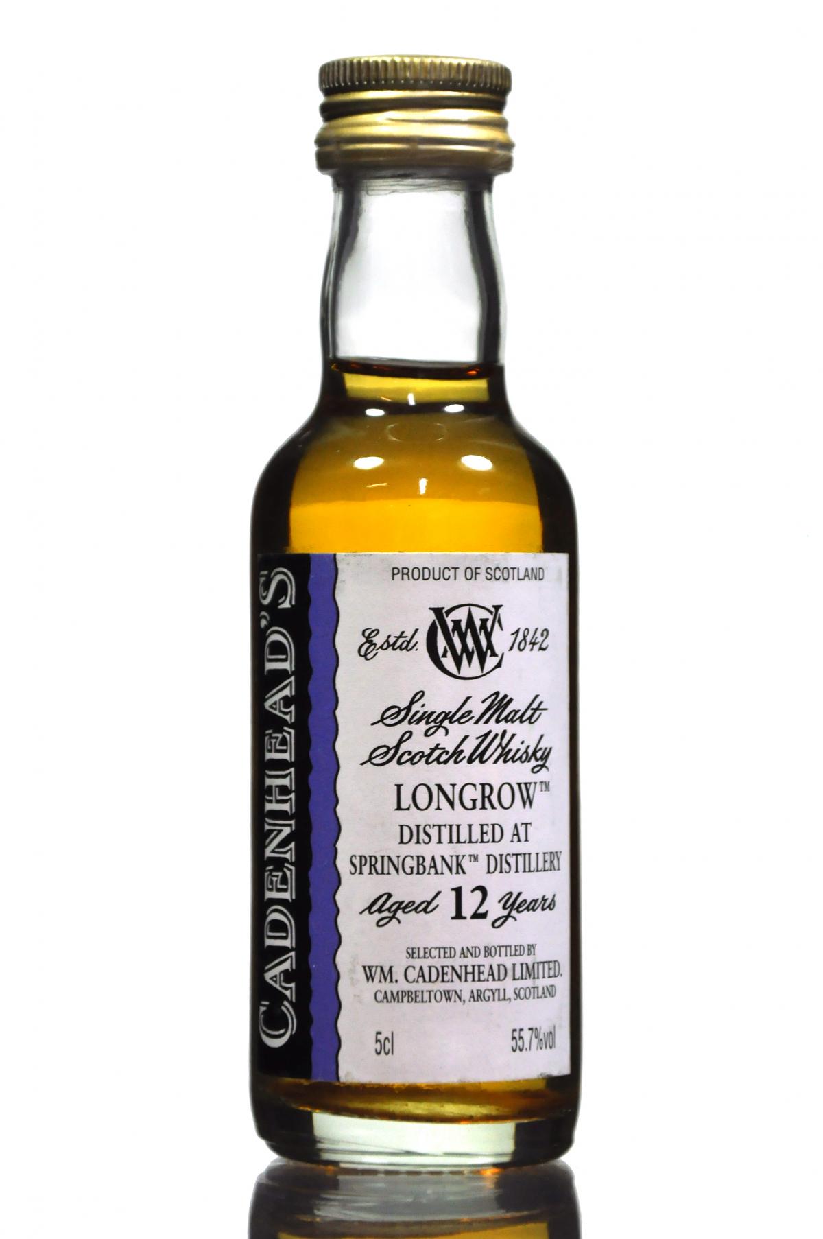 Longrow 12 Year Old - Cadenhead Miniature