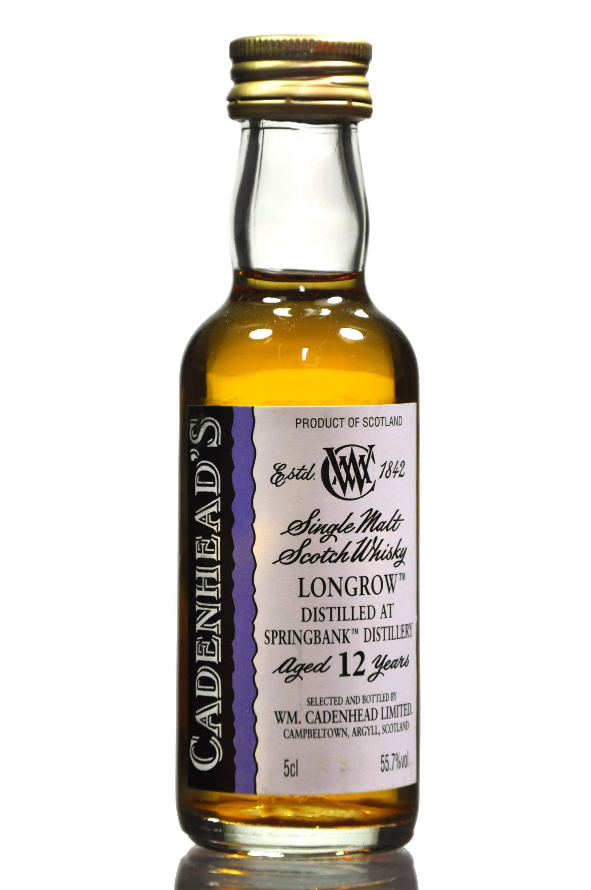 Longrow 12 Year Old - Cadenhead Miniature