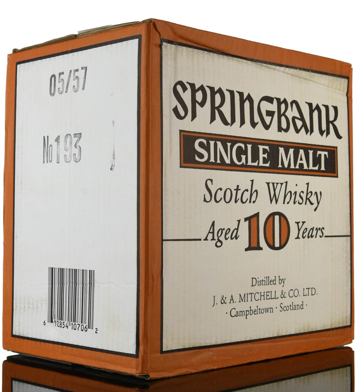 Sealed Case Springbank 10 Year Old