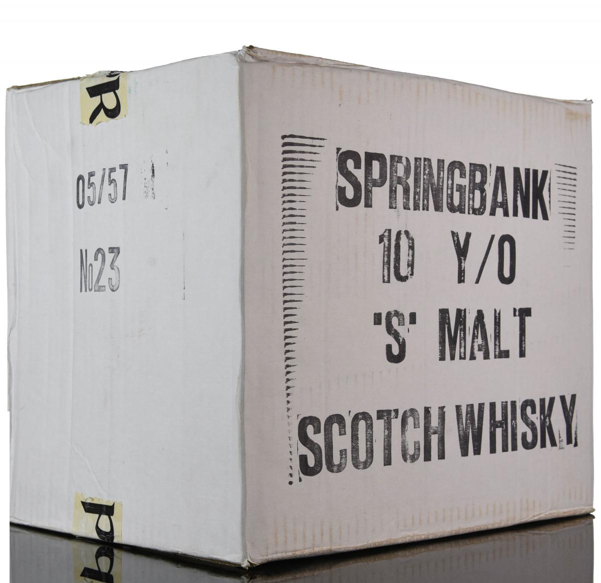 Sealed Case Springbank 10 Year Old