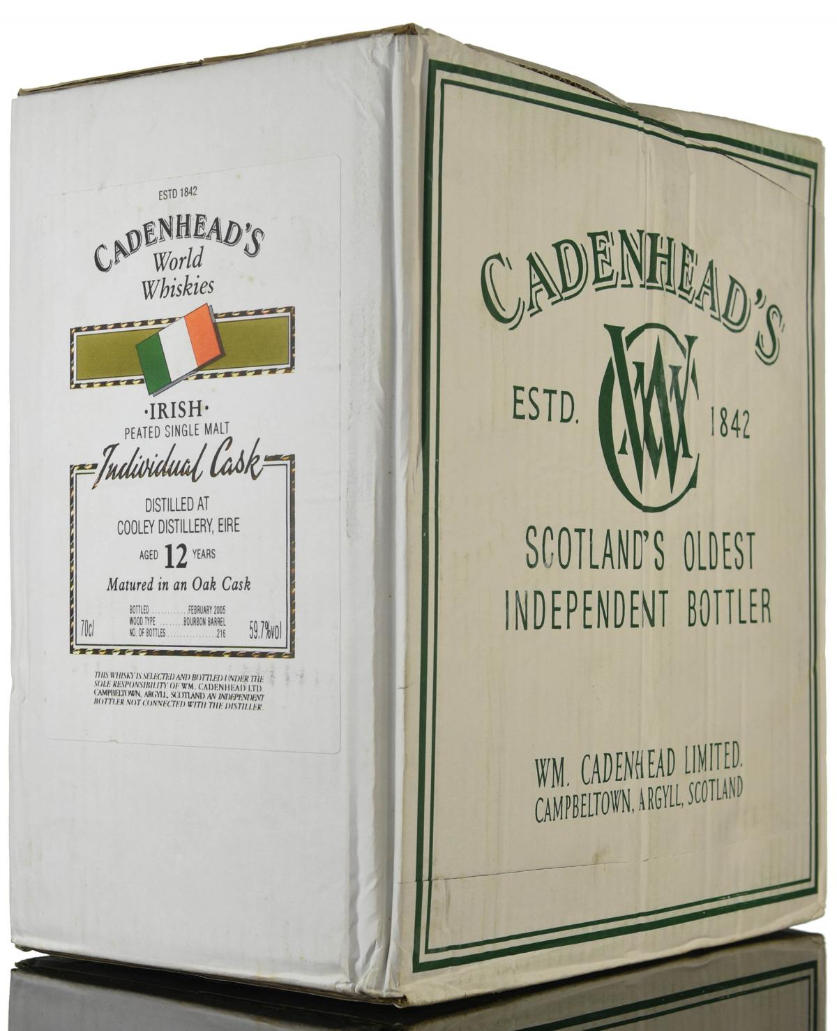 Sealed Case Cooley 12 Year Old - Irish Whiskey - Cadenheads World Whiskies