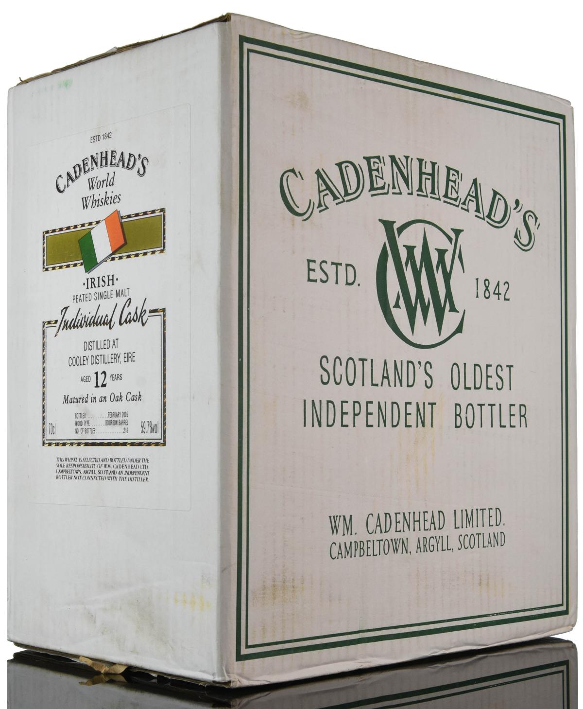 Sealed Case Cooley 12 Year Old - Irish Whiskey - Cadenheads World Whiskies