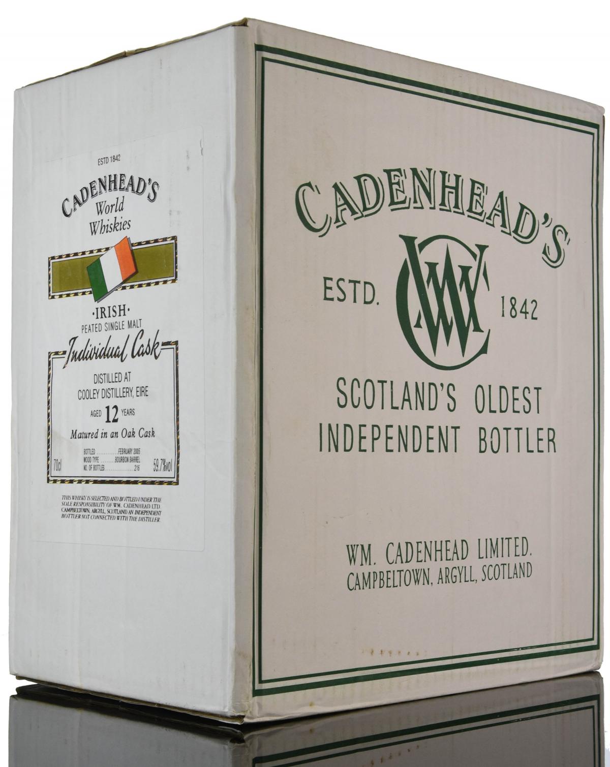 Sealed Case Cooley 12 Year Old - Irish Whiskey - Cadenheads World Whiskies
