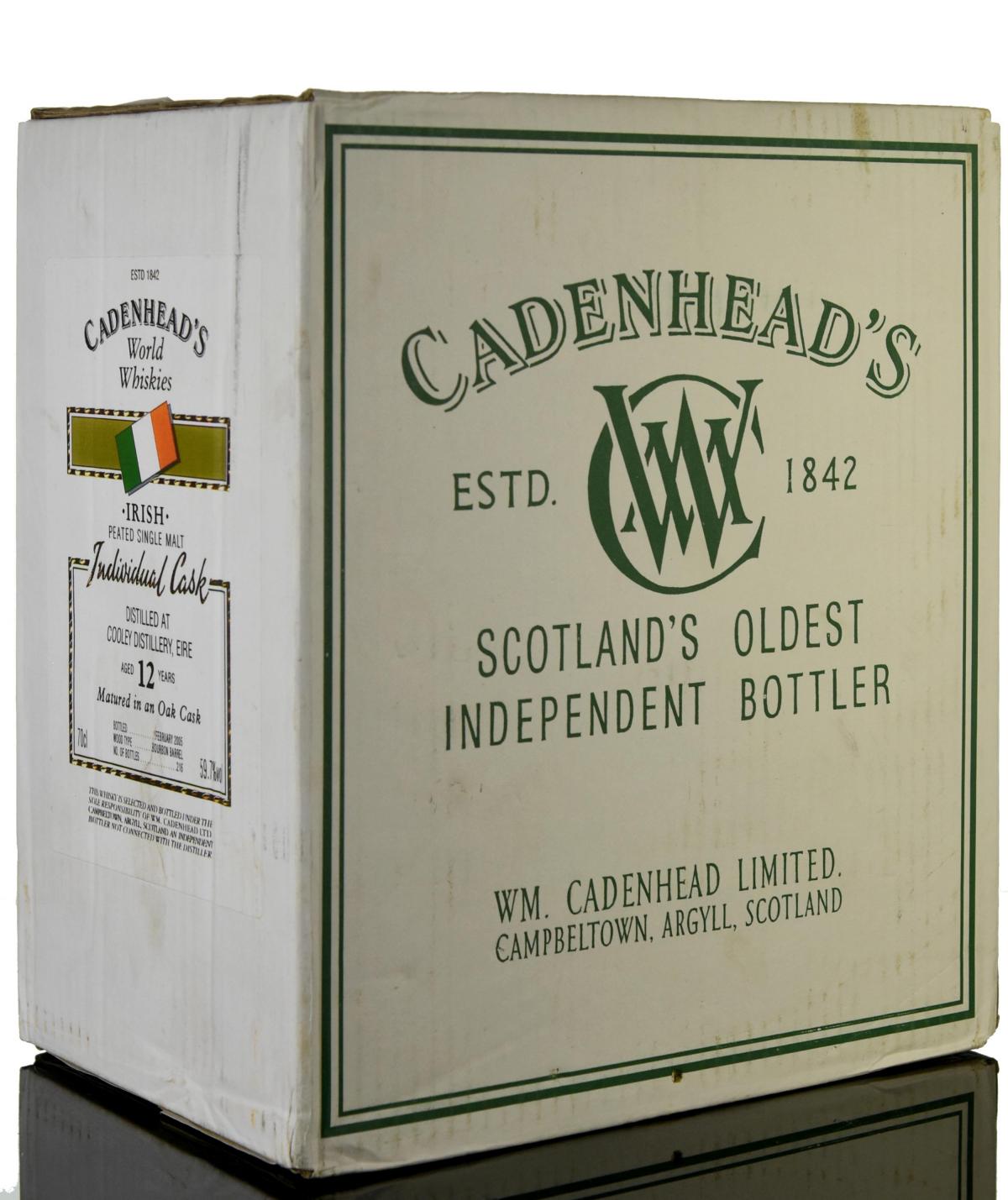Sealed Case Cooley 12 Year Old - Irish Whiskey - Cadenheads World Whiskies