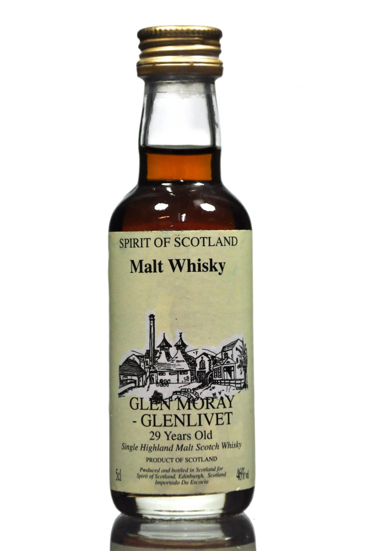 Glen Moray-Glenlivet 29 Year Old - Spirit Of Scotland Miniature