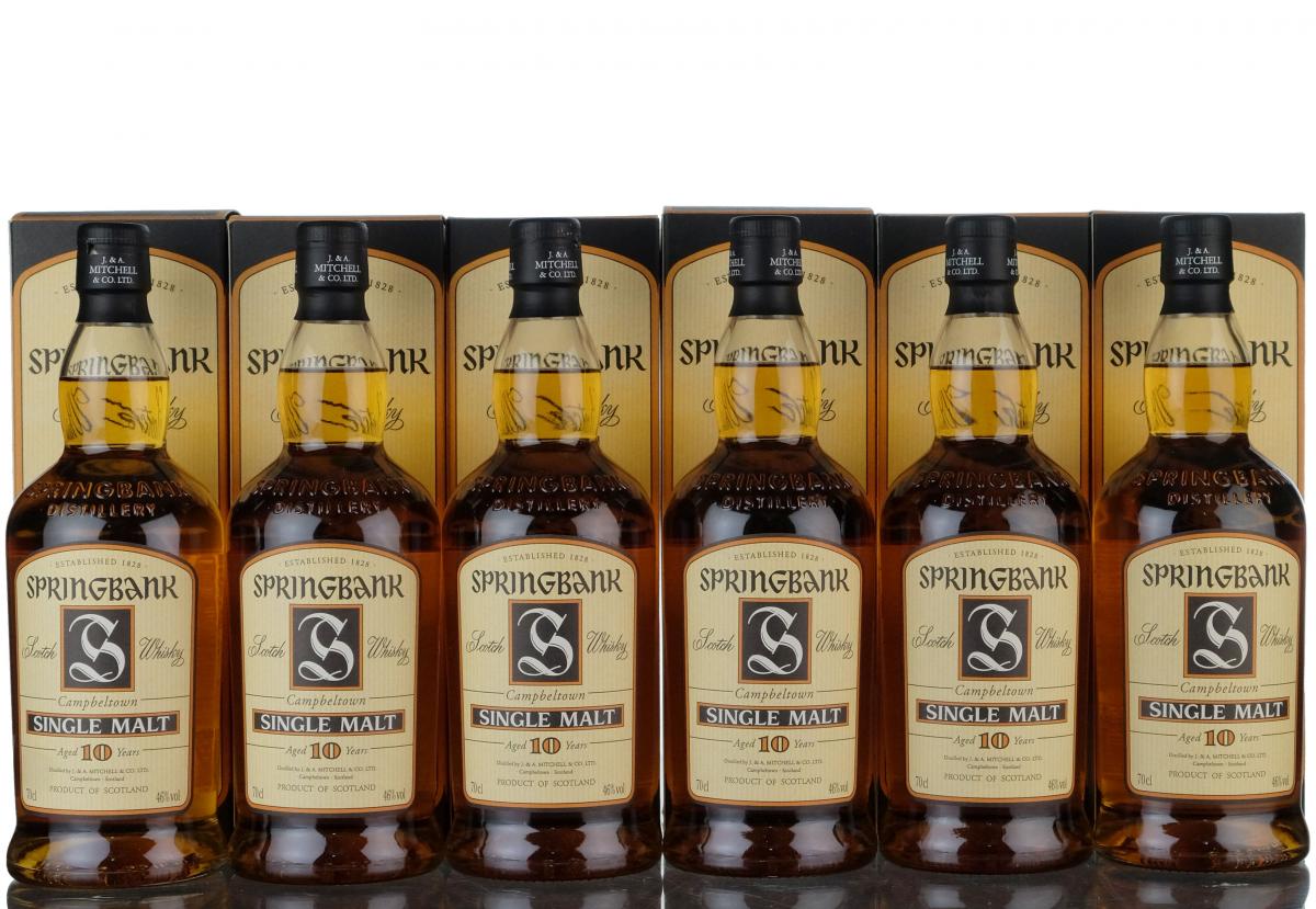 6 x Springbank 10 Year Old