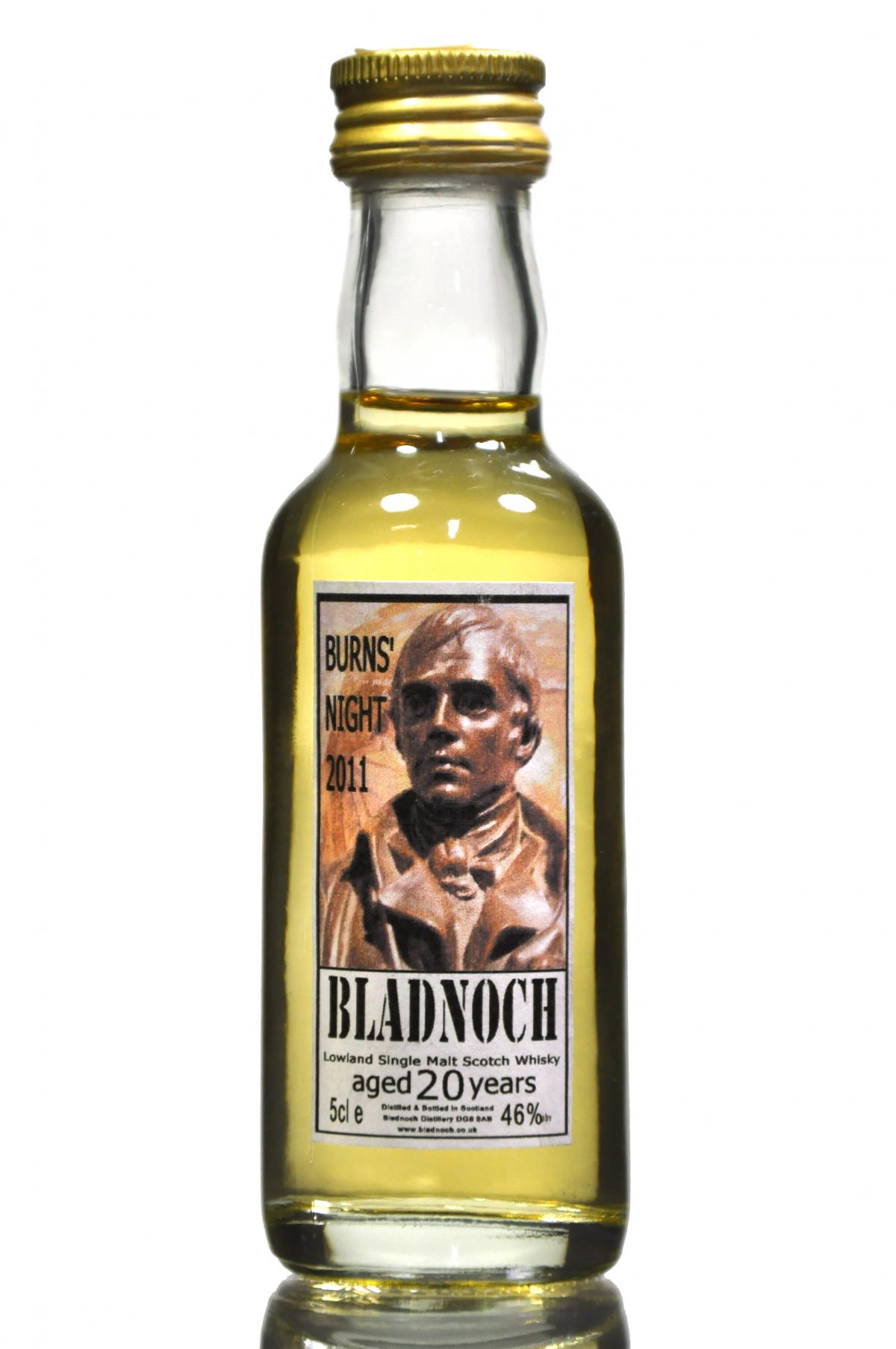Bladnoch 20 Year Old - Burns Night 2011 - Miniature