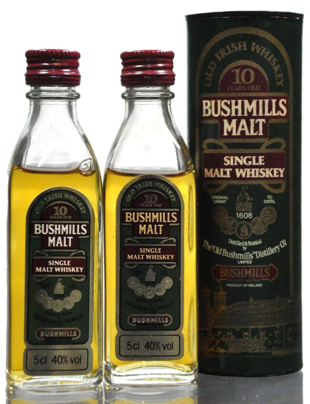 2 x Bushmills Miniatures