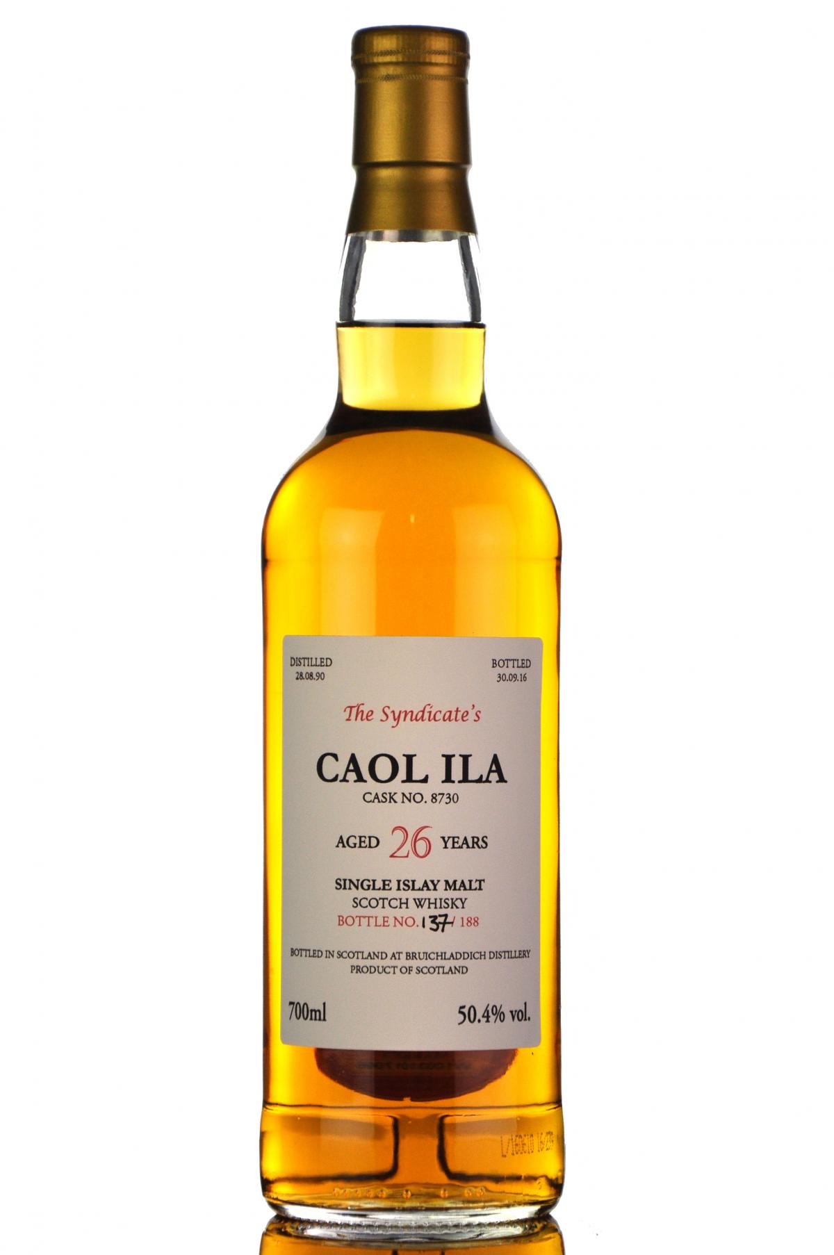 Caol Ila 1990-2016 - 26 Year Old - The Syndicate