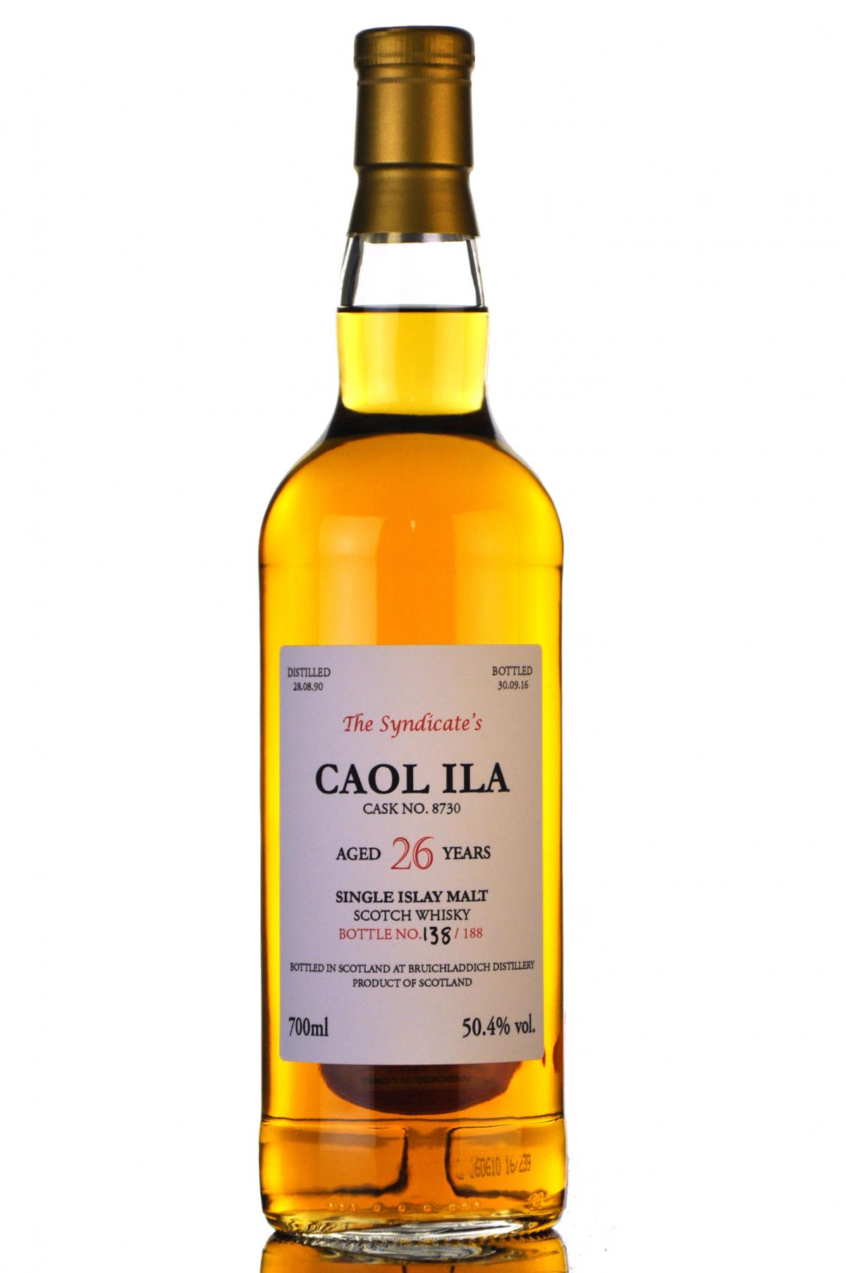 Caol Ila 1990-2016 - 26 Year Old - The Syndicate
