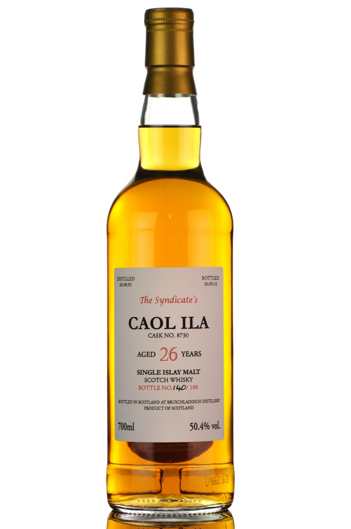 Caol Ila 1990-2016 - 26 Year Old - The Syndicate