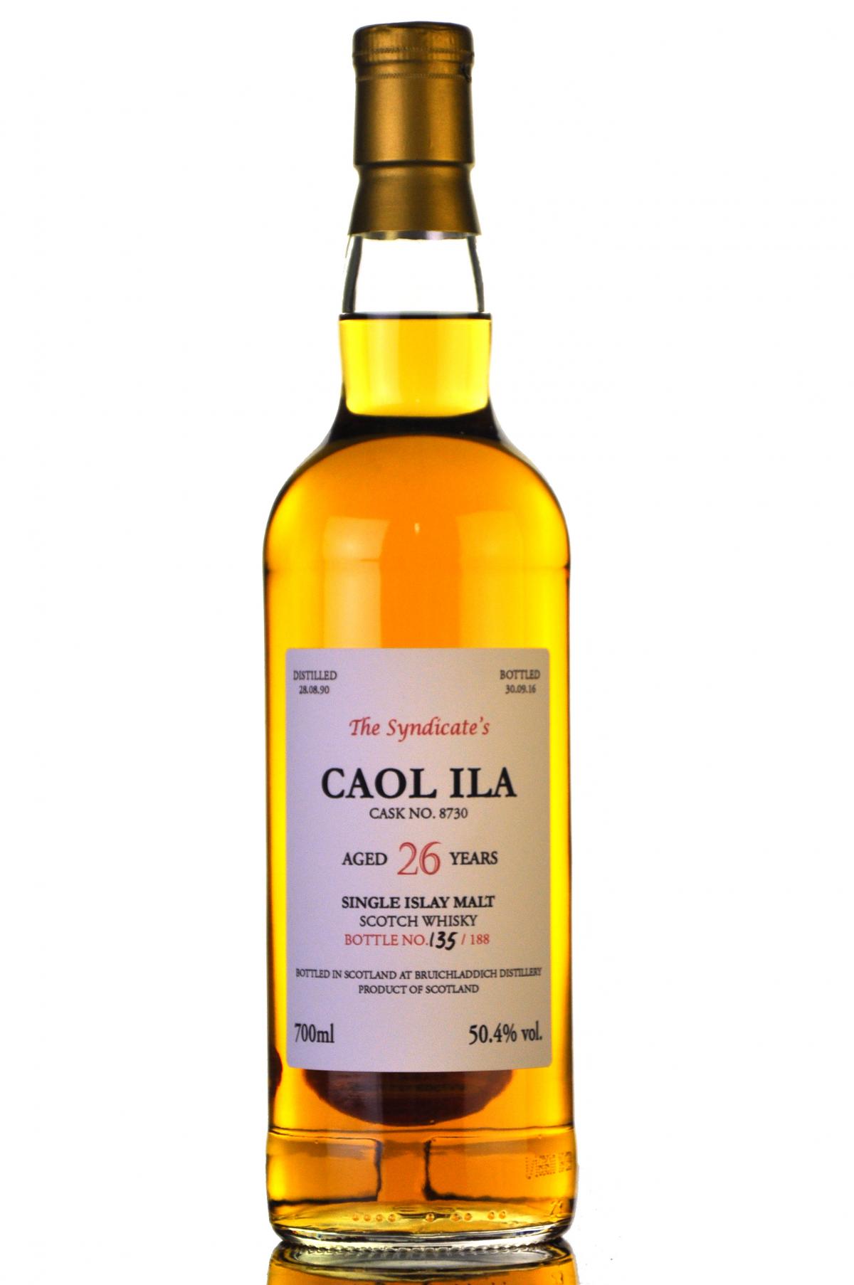 Caol Ila 1990-2016 - 26 Year Old - The Syndicate