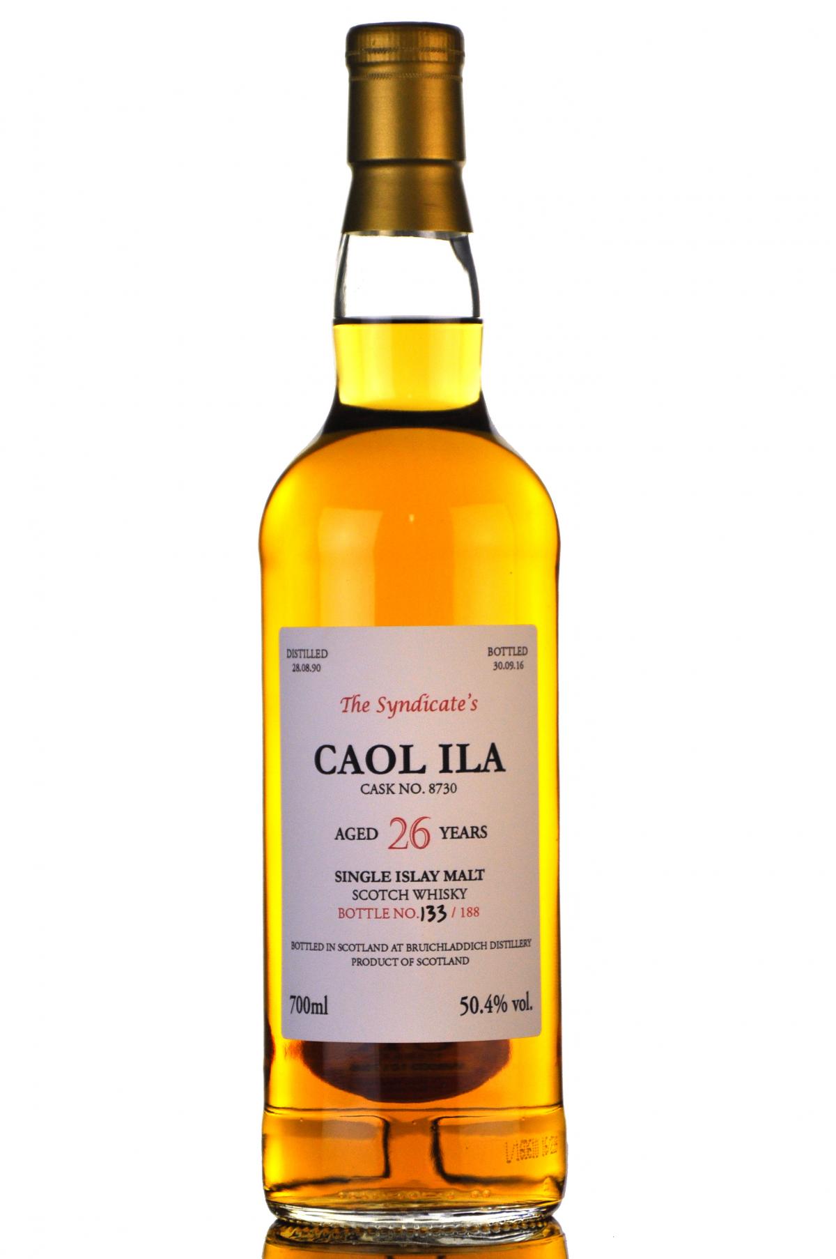 Caol Ila 1990-2016 - 26 Year Old - The Syndicate