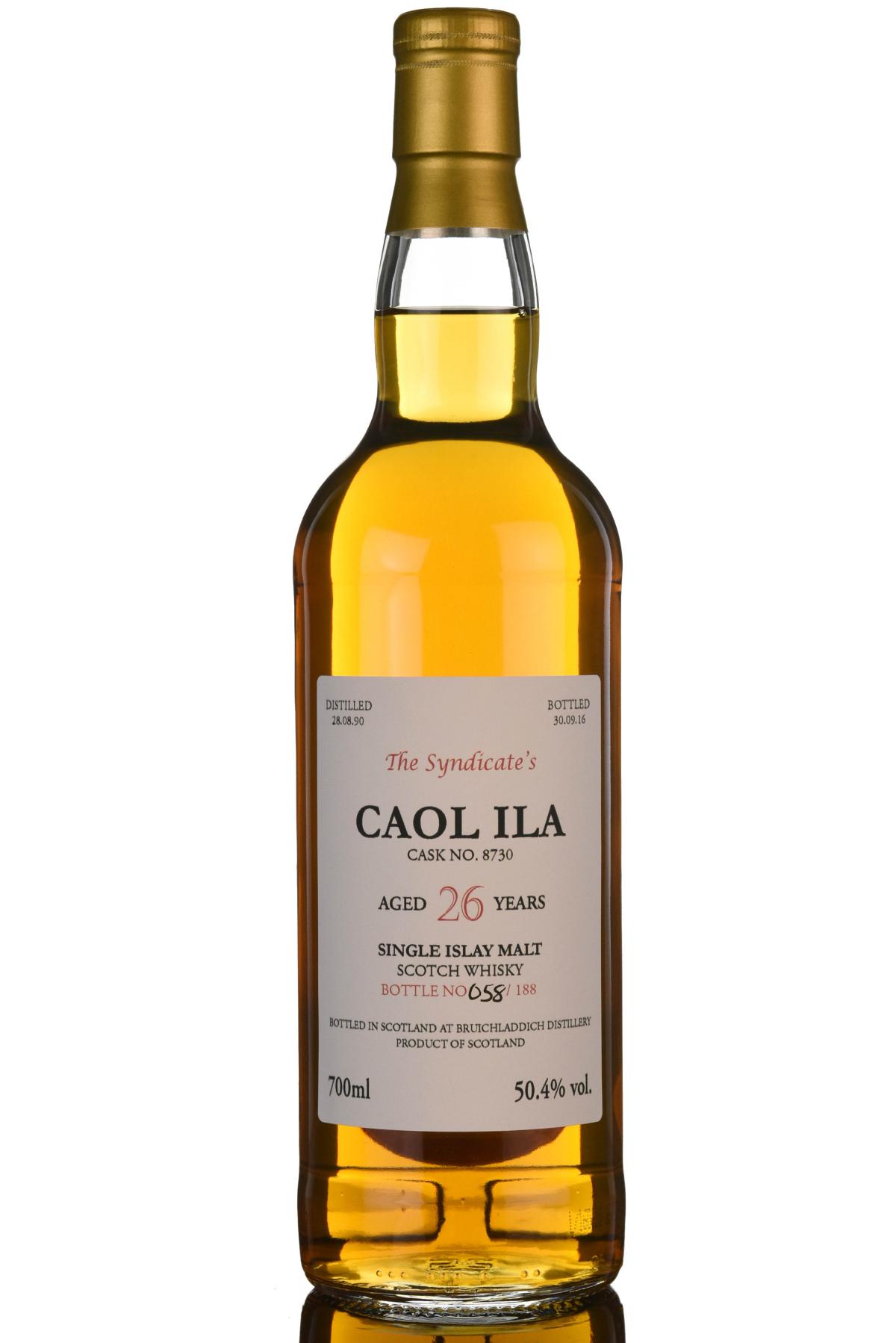 Caol Ila 1990-2016 - 26 Year Old - The Syndicate