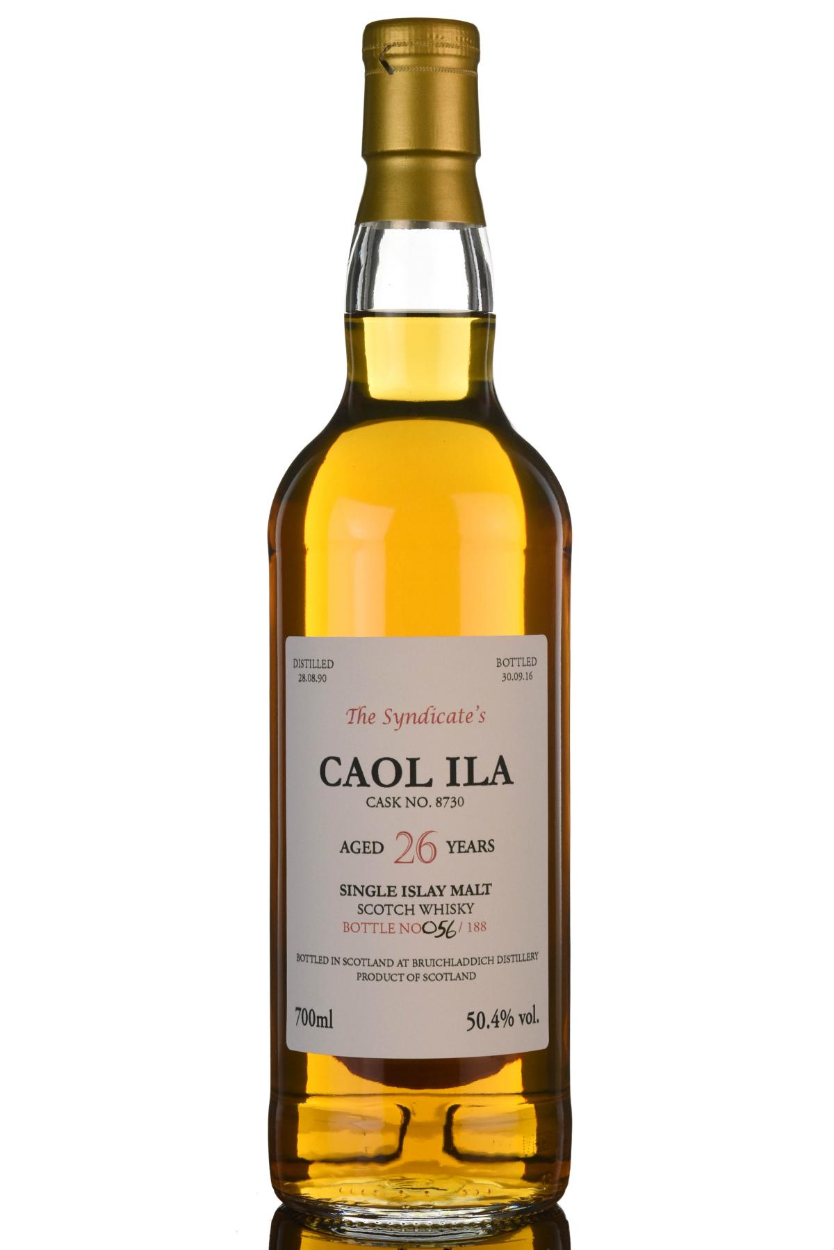 Caol Ila 1990-2016 - 26 Year Old - The Syndicate