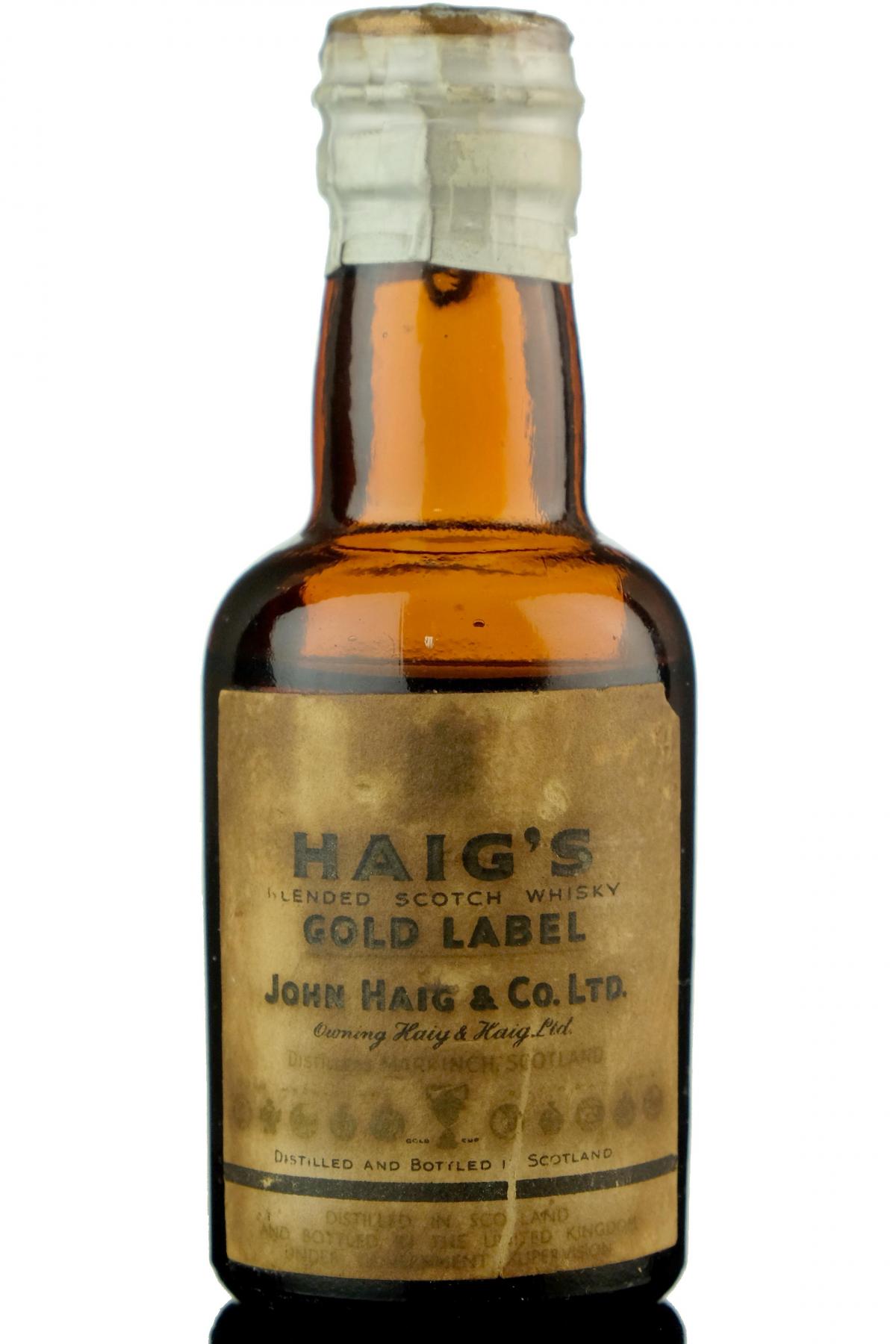 Haigs Gold Label Miniature