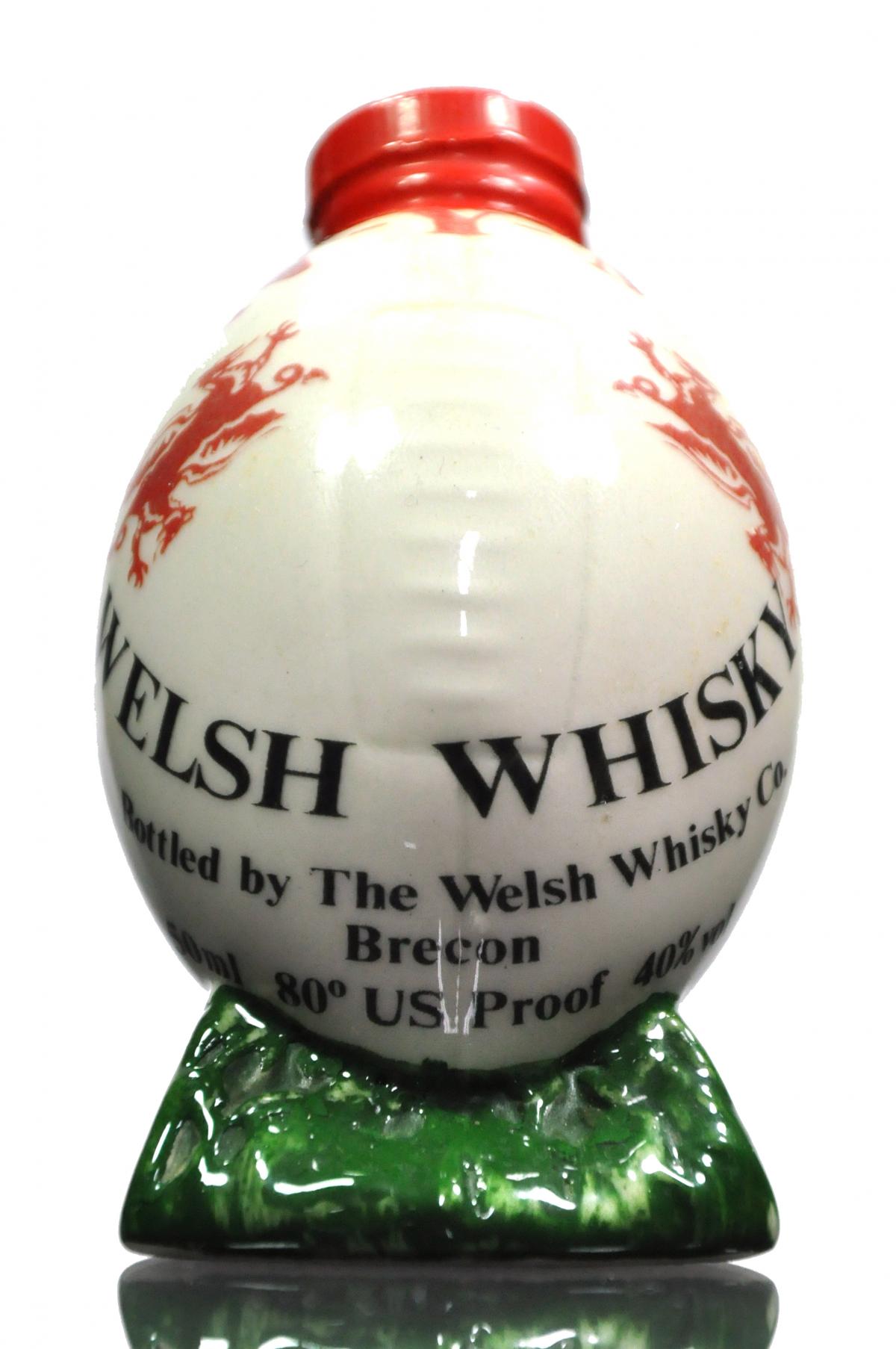 Swn-Y-Mor Ceramic Rugby Ball Miniature