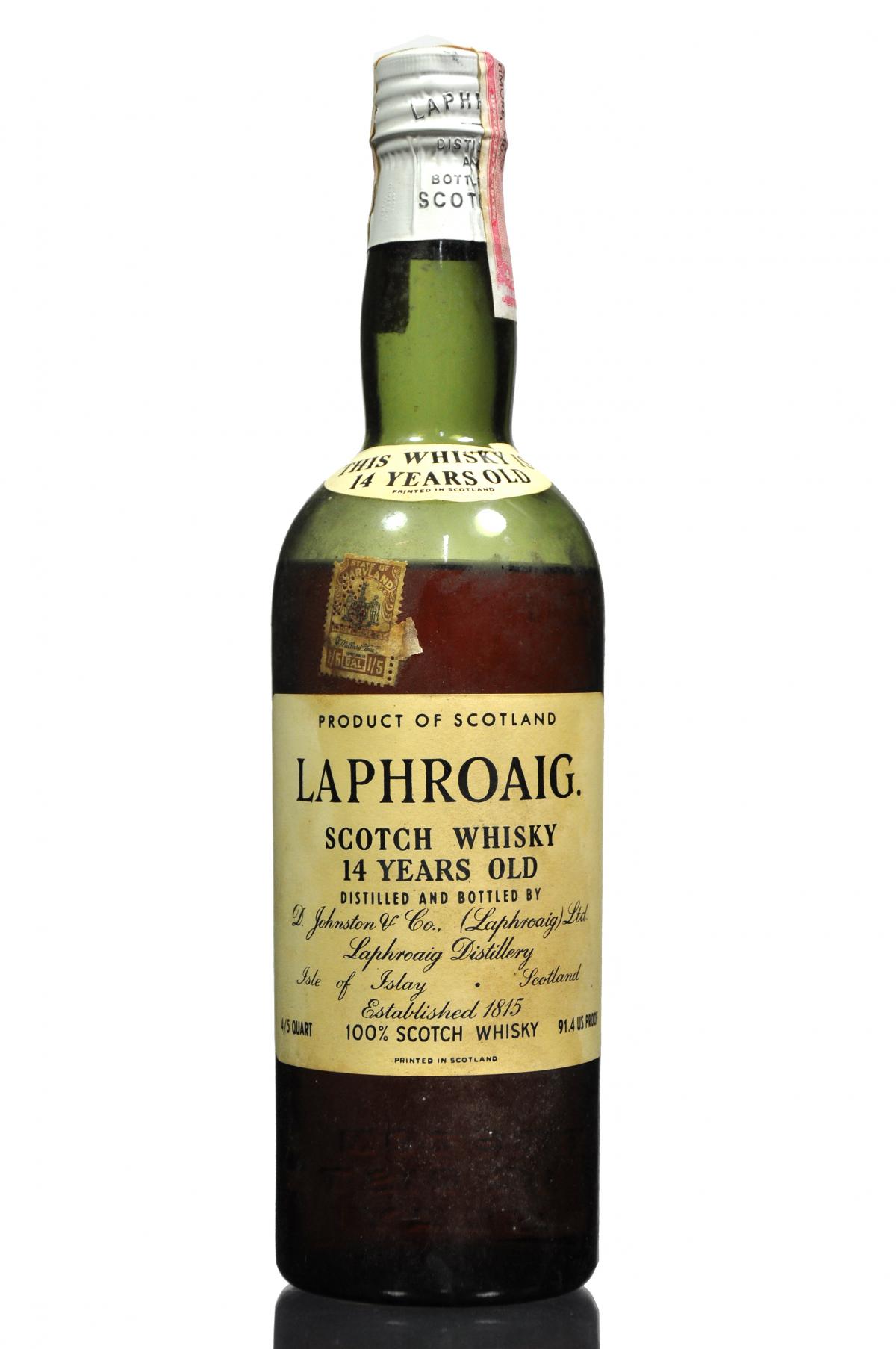 Laphroaig 14 Year Old - US Import Rotation 1953