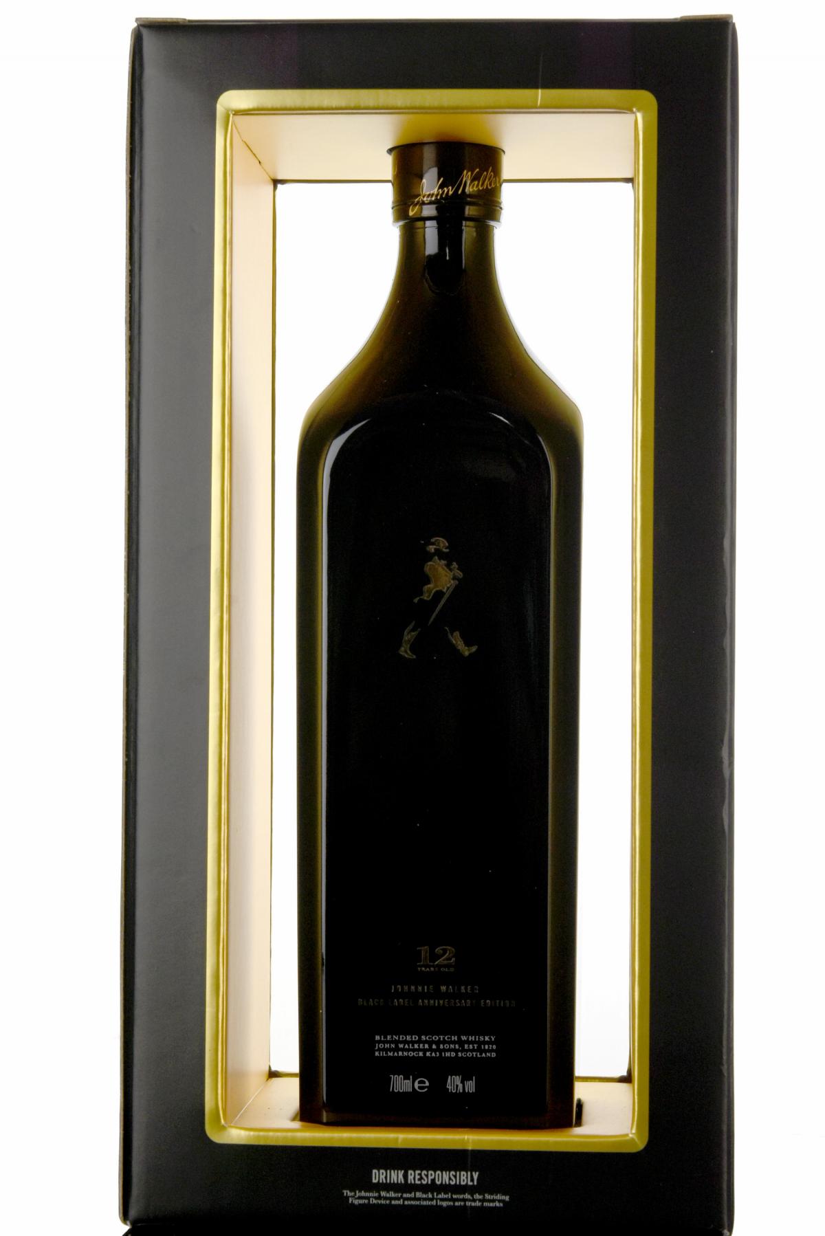 Johnnie Walker 12 Year Old - Black Label - Centenary Of The Striding Man 1909-2009