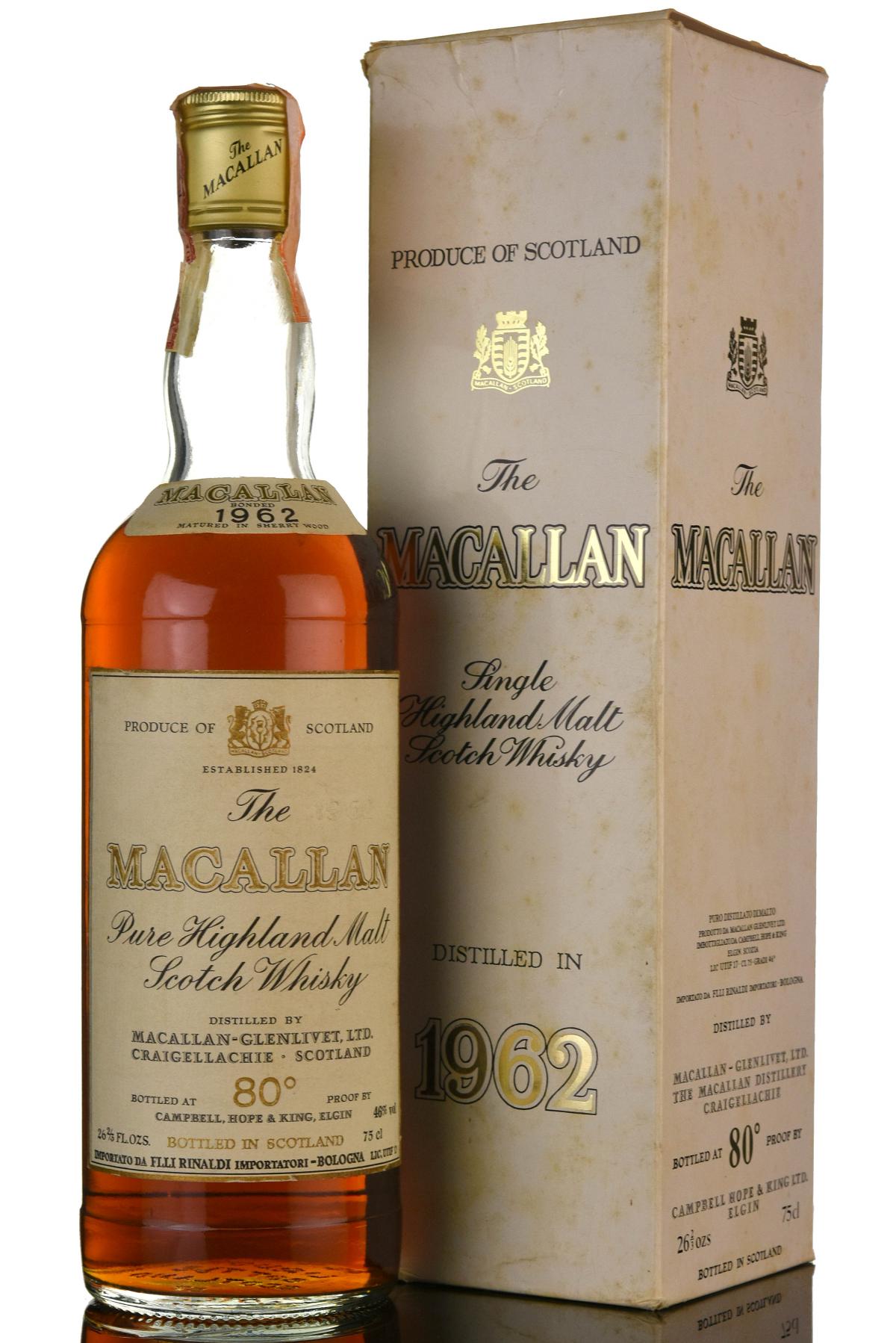 Macallan 1962 - Campbell Hope & King