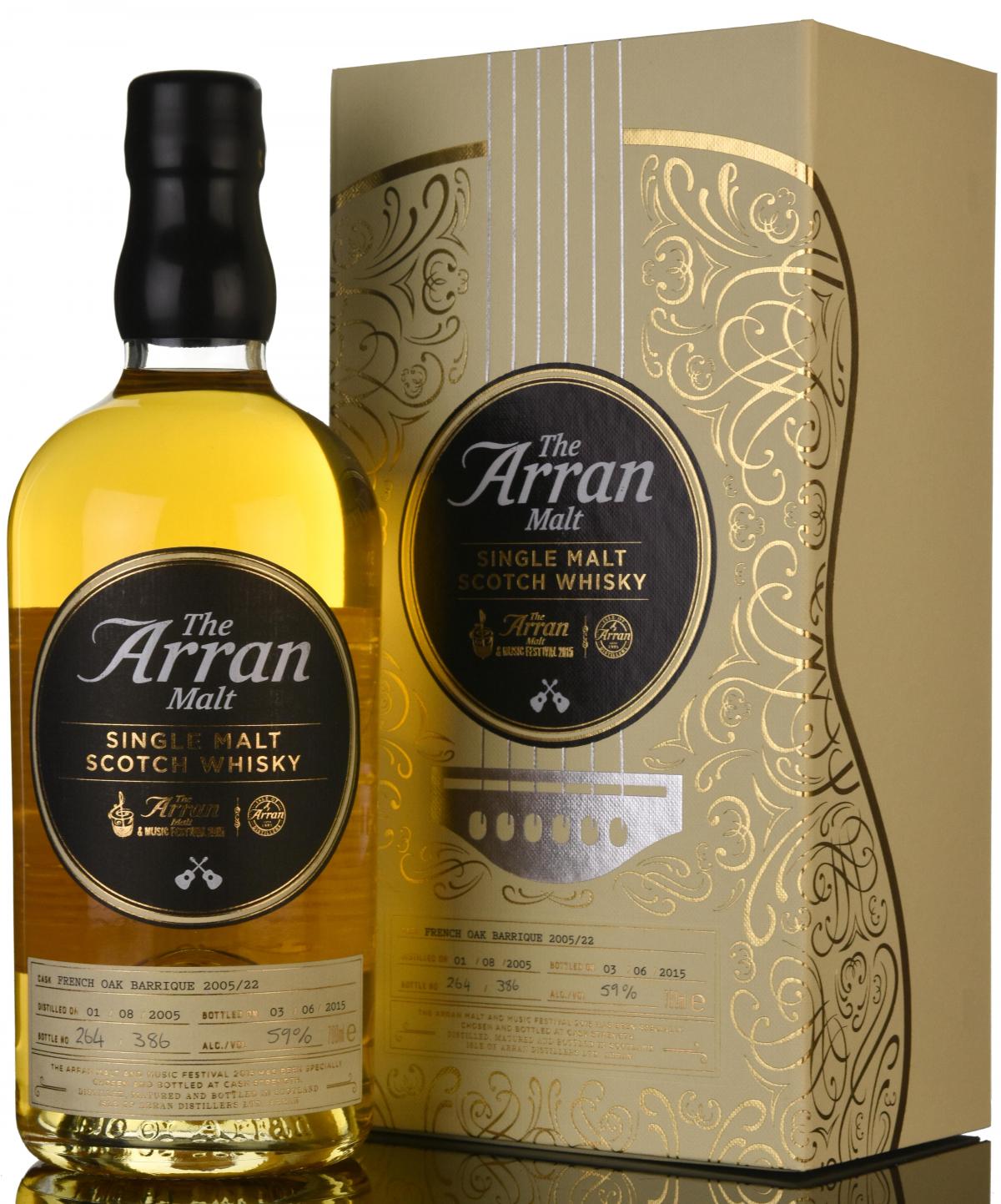 Arran 2005-2015 - Malt and Music Festival 2015 - Single Cask 2005/22