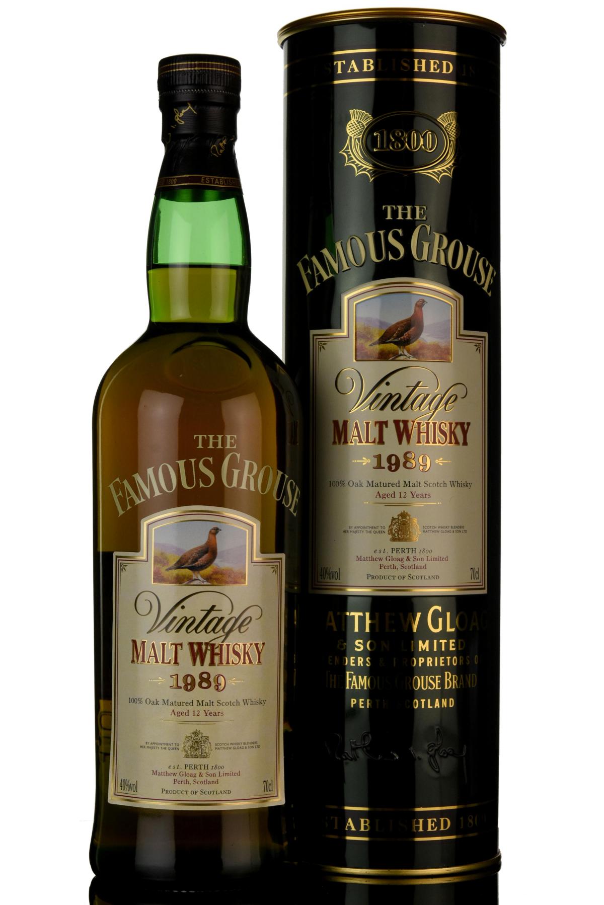 Famous Grouse 1989 - 12 Year Old