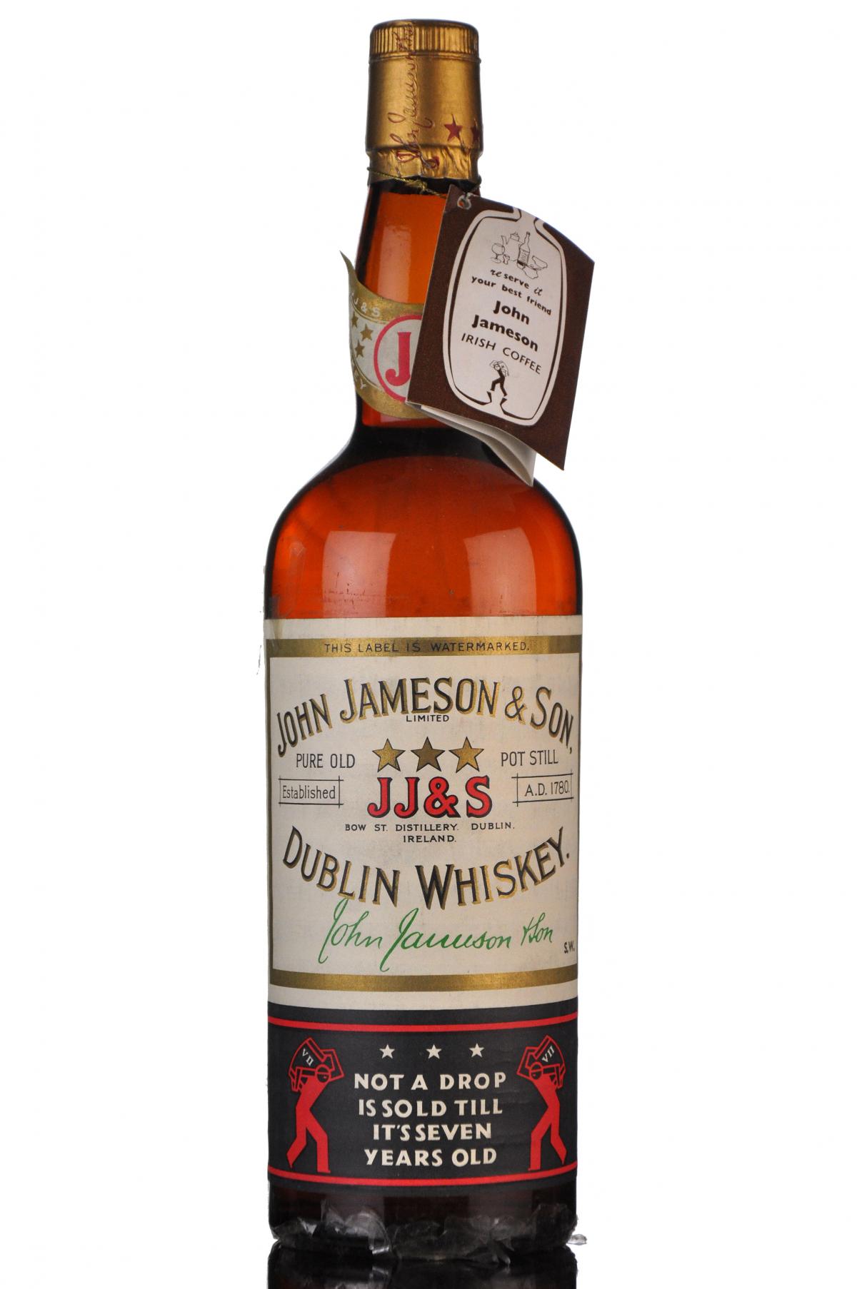 Jameson 7 Year Old Irish Whiskey - 1950s