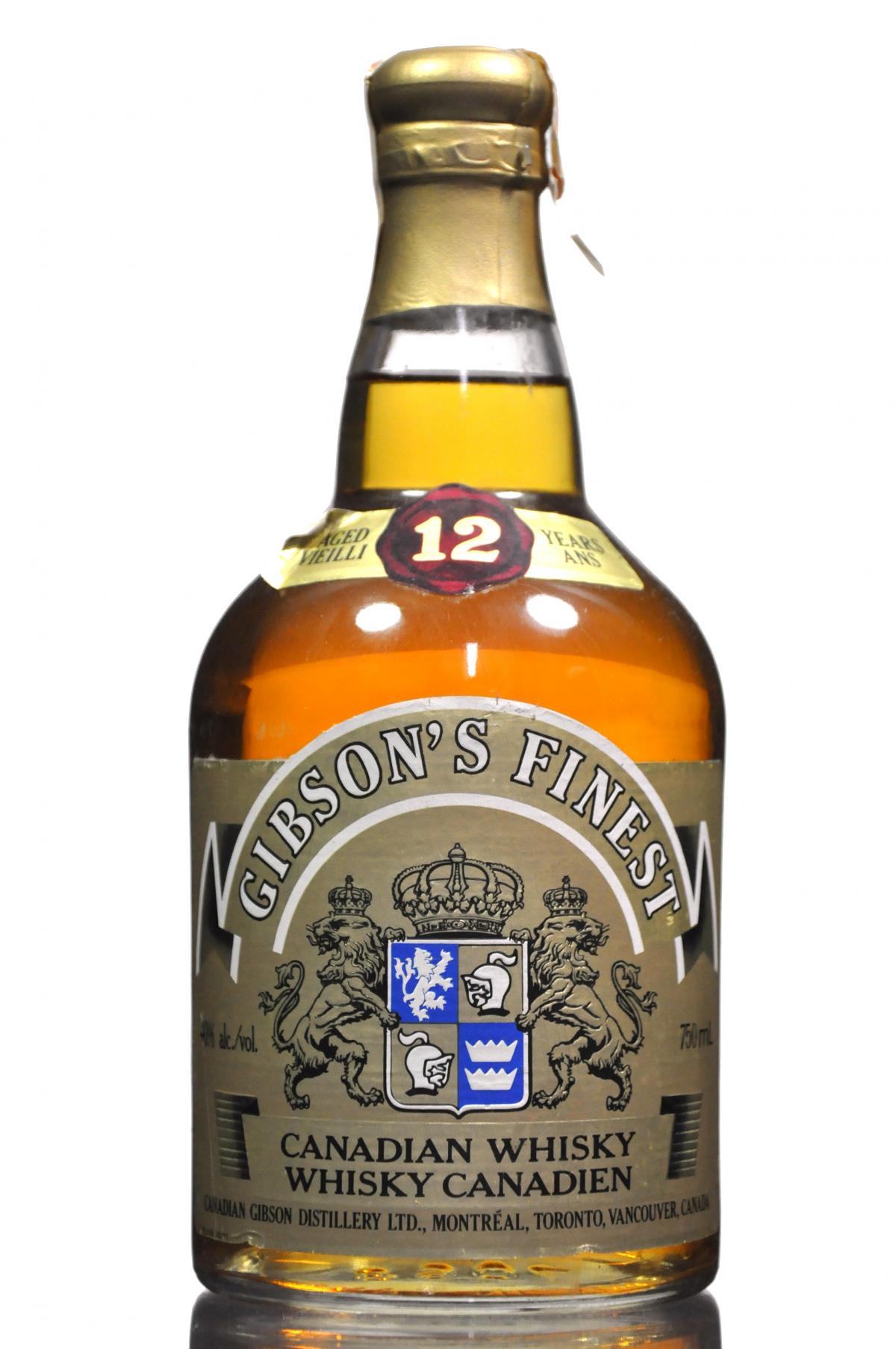 Gibsons Finest 12 Year Old