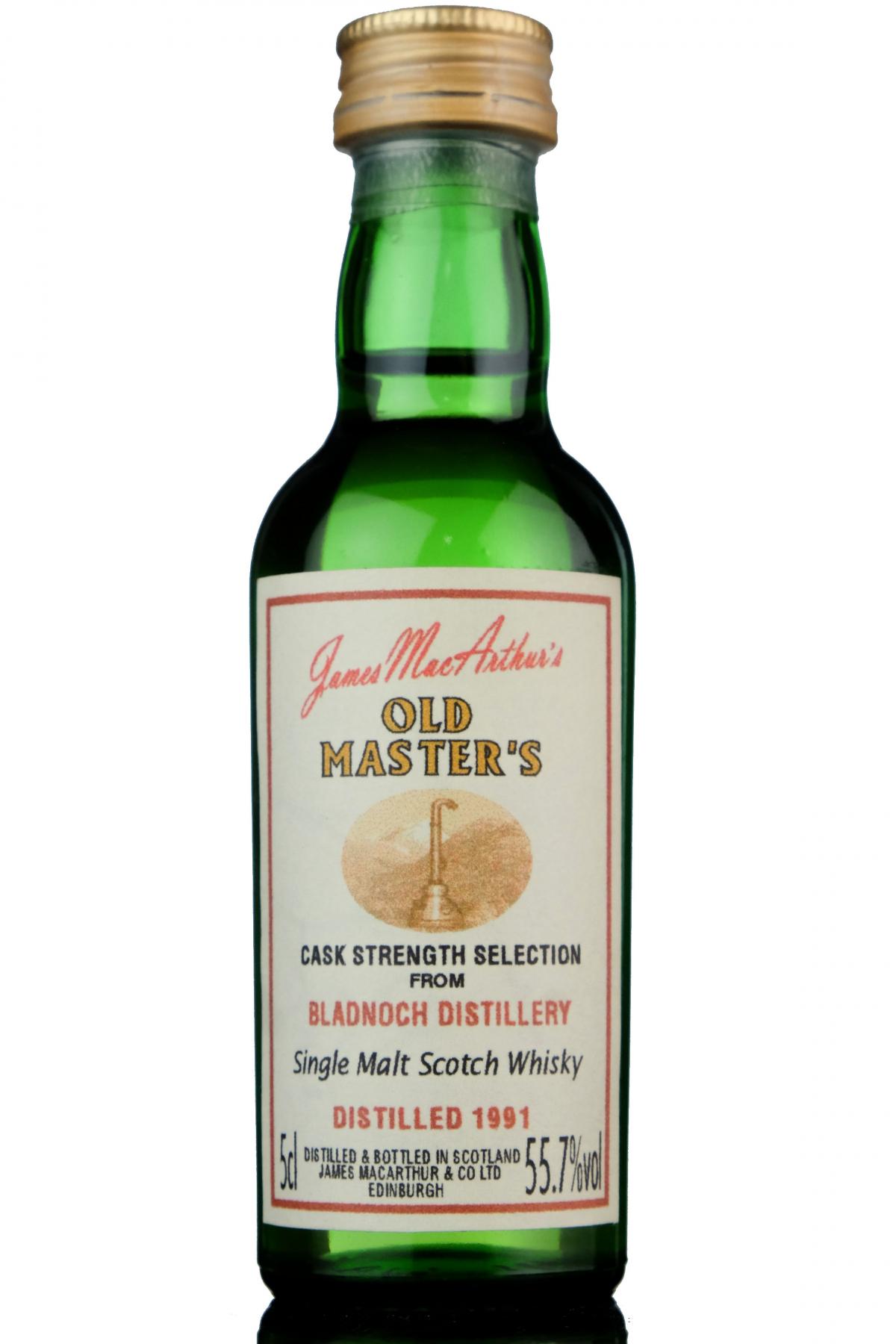 Bladnoch 1991 - James MacArthur - Old Masters - Miniature