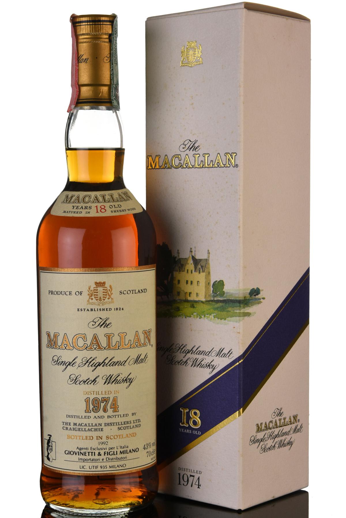 Macallan 1974-1992 - 18 Year Old - Sherry Cask