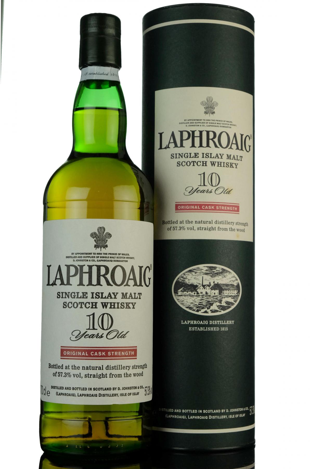 Laphroaig 10 Year Old - Original Cask Strength - 57.3% - 1990s